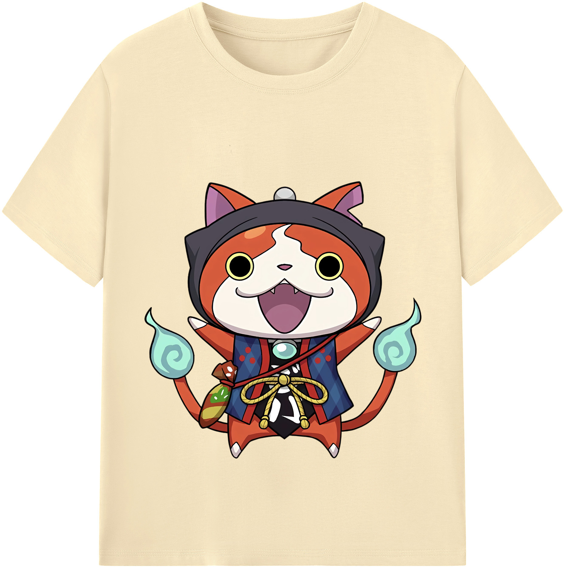 （画像用） 妖怪ウォッチ Yo-kai Watch 綿100％半袖Tシャツ（フロントプリント）