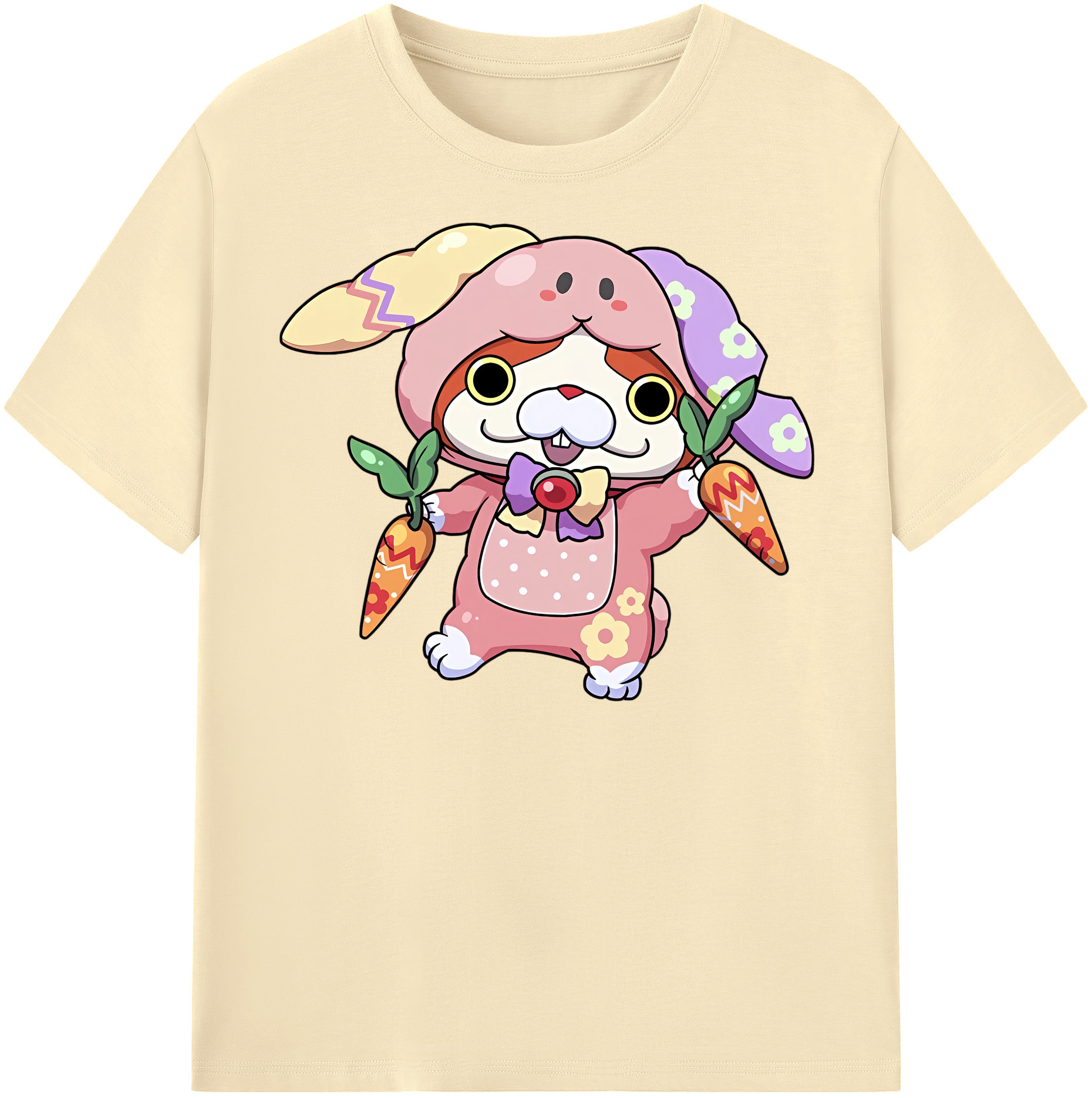 （画像用） 妖怪ウォッチ Yo-kai Watch 綿100％半袖Tシャツ（フロントプリント）