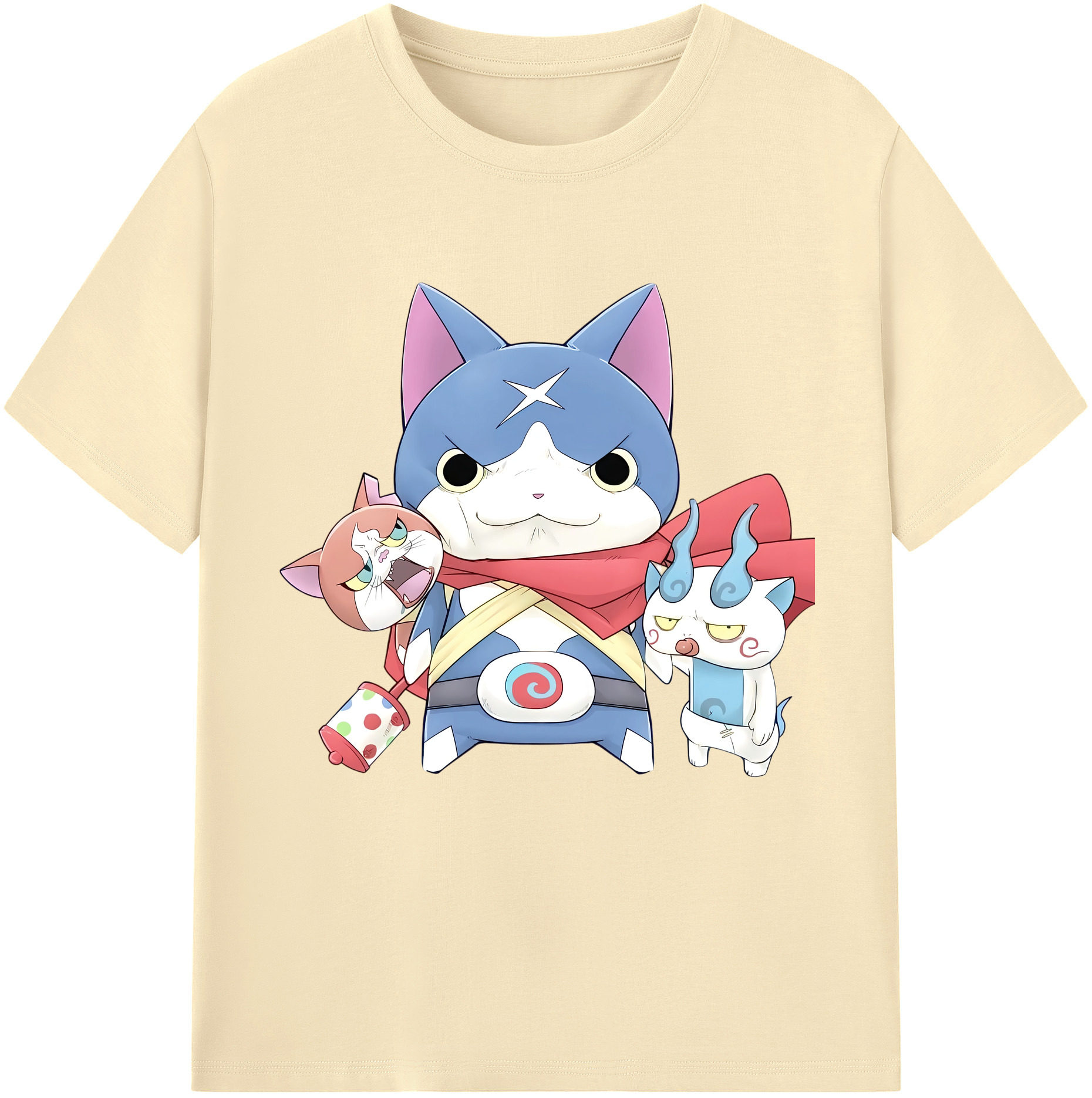 （画像用） 妖怪ウォッチ Yo-kai Watch 綿100％半袖Tシャツ（フロントプリント）