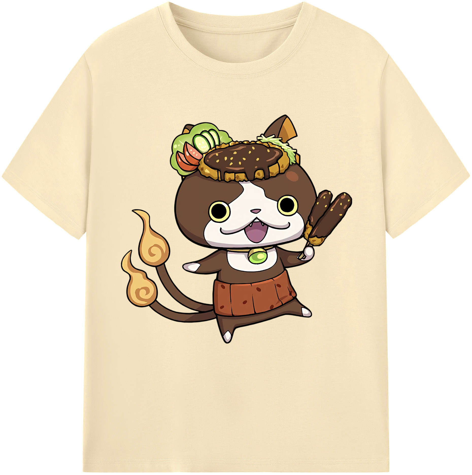 （画像用） 妖怪ウォッチ Yo-kai Watch 綿100％半袖Tシャツ（フロントプリント）