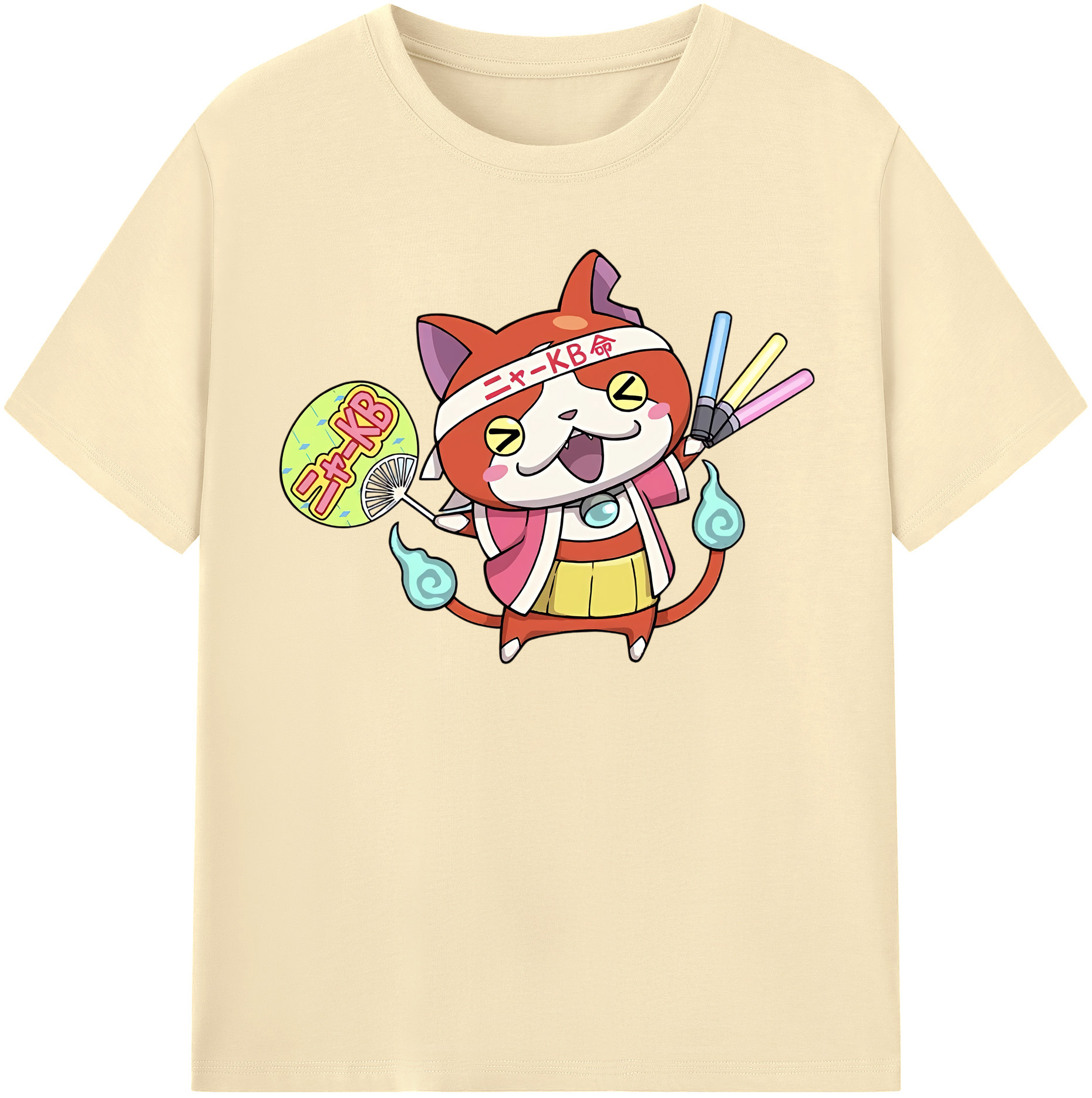 （画像用） 妖怪ウォッチ Yo-kai Watch 綿100％半袖Tシャツ（フロントプリント）