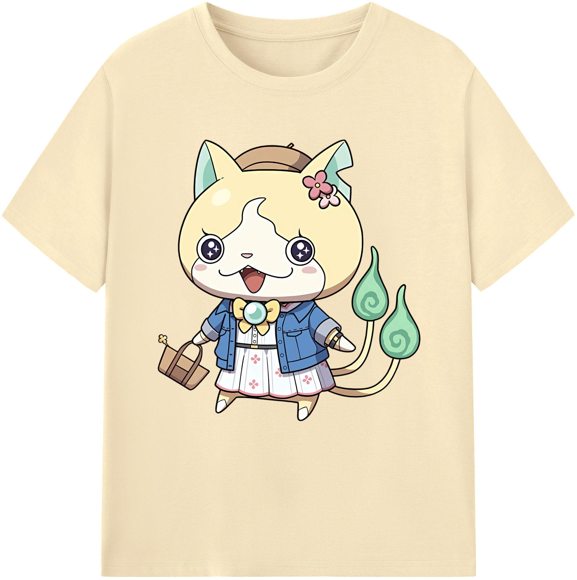 （画像用） 妖怪ウォッチ Yo-kai Watch 綿100％半袖Tシャツ（フロントプリント）