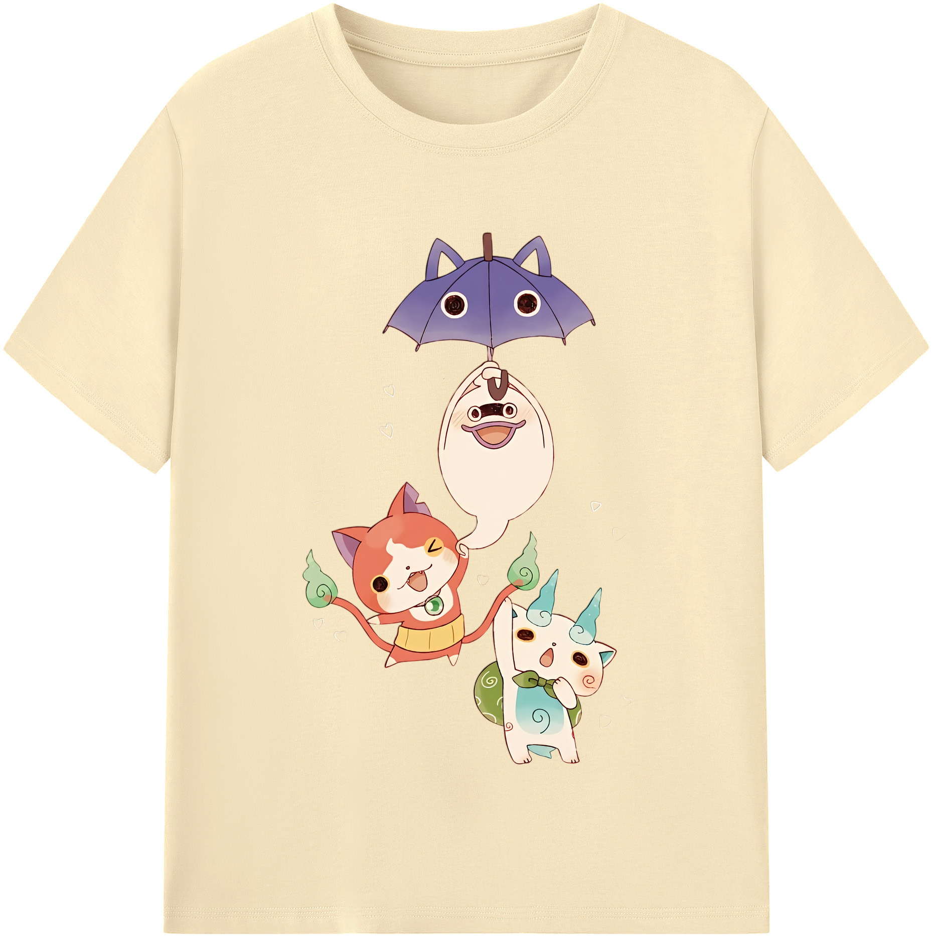 （画像用） 妖怪ウォッチ Yo-kai Watch 綿100％半袖Tシャツ（フロントプリント）