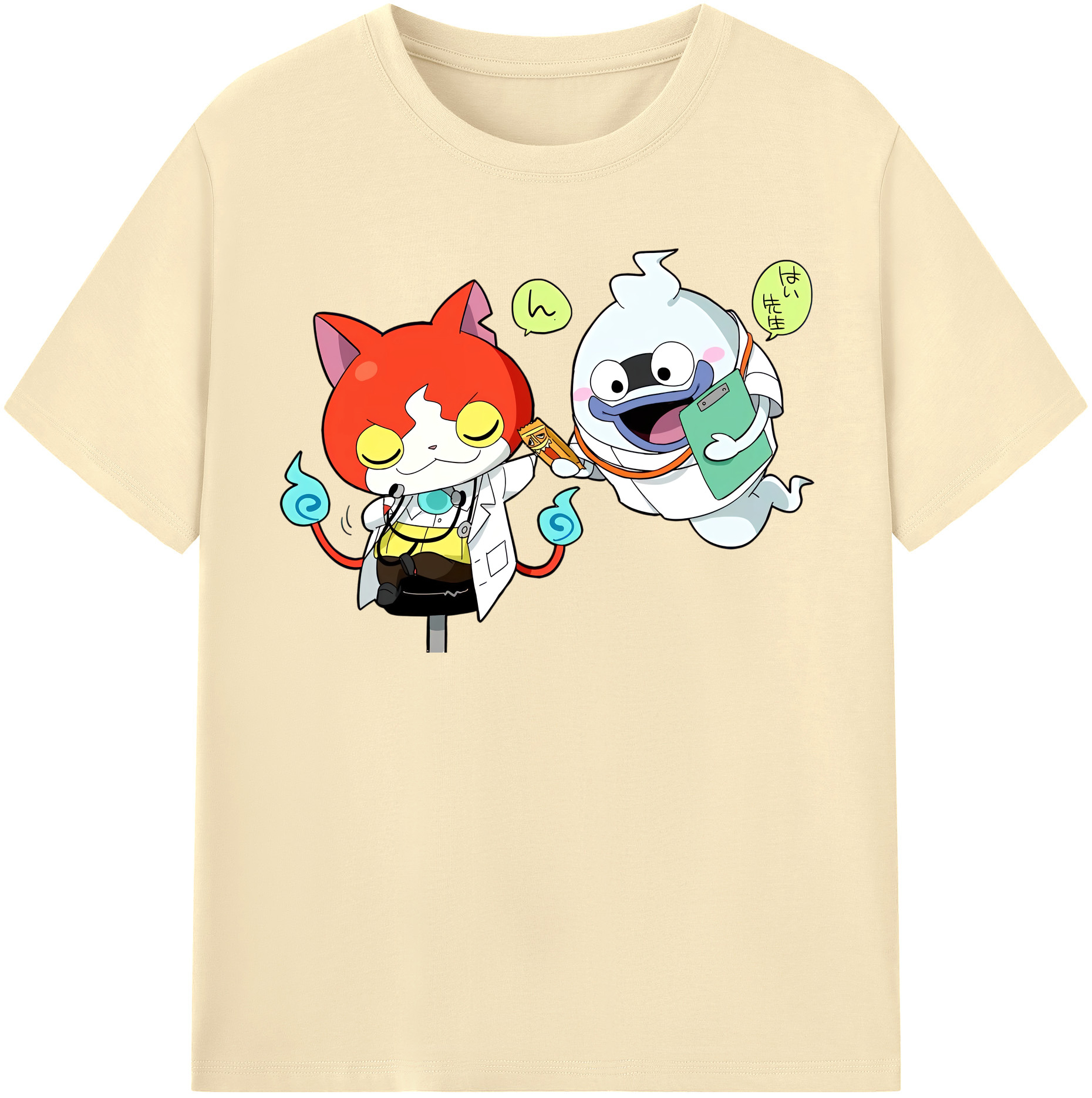 （画像用） 妖怪ウォッチ Yo-kai Watch 綿100％半袖Tシャツ（フロントプリント）