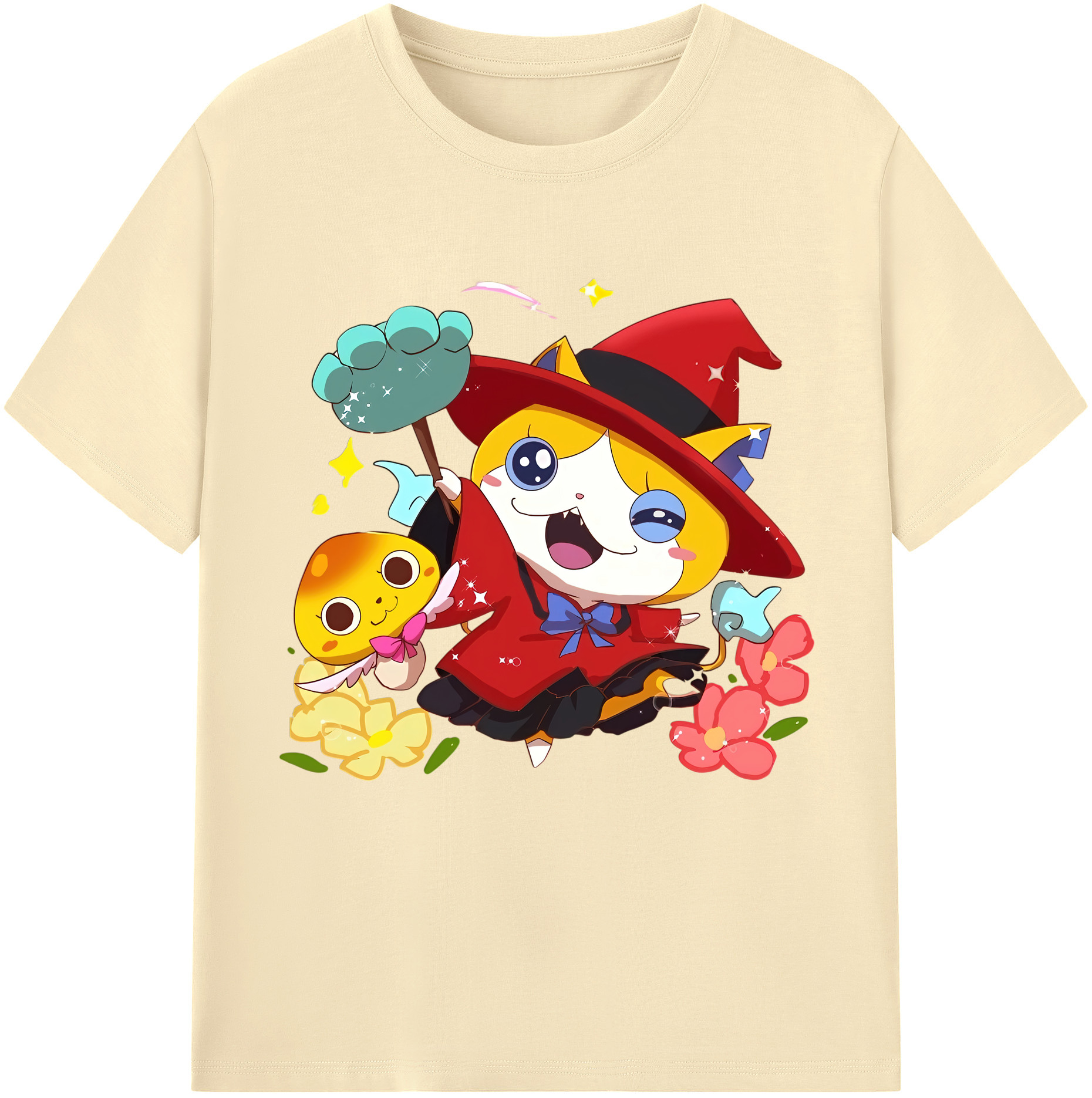 （画像用） 妖怪ウォッチ Yo-kai Watch 綿100％半袖Tシャツ（フロントプリント）