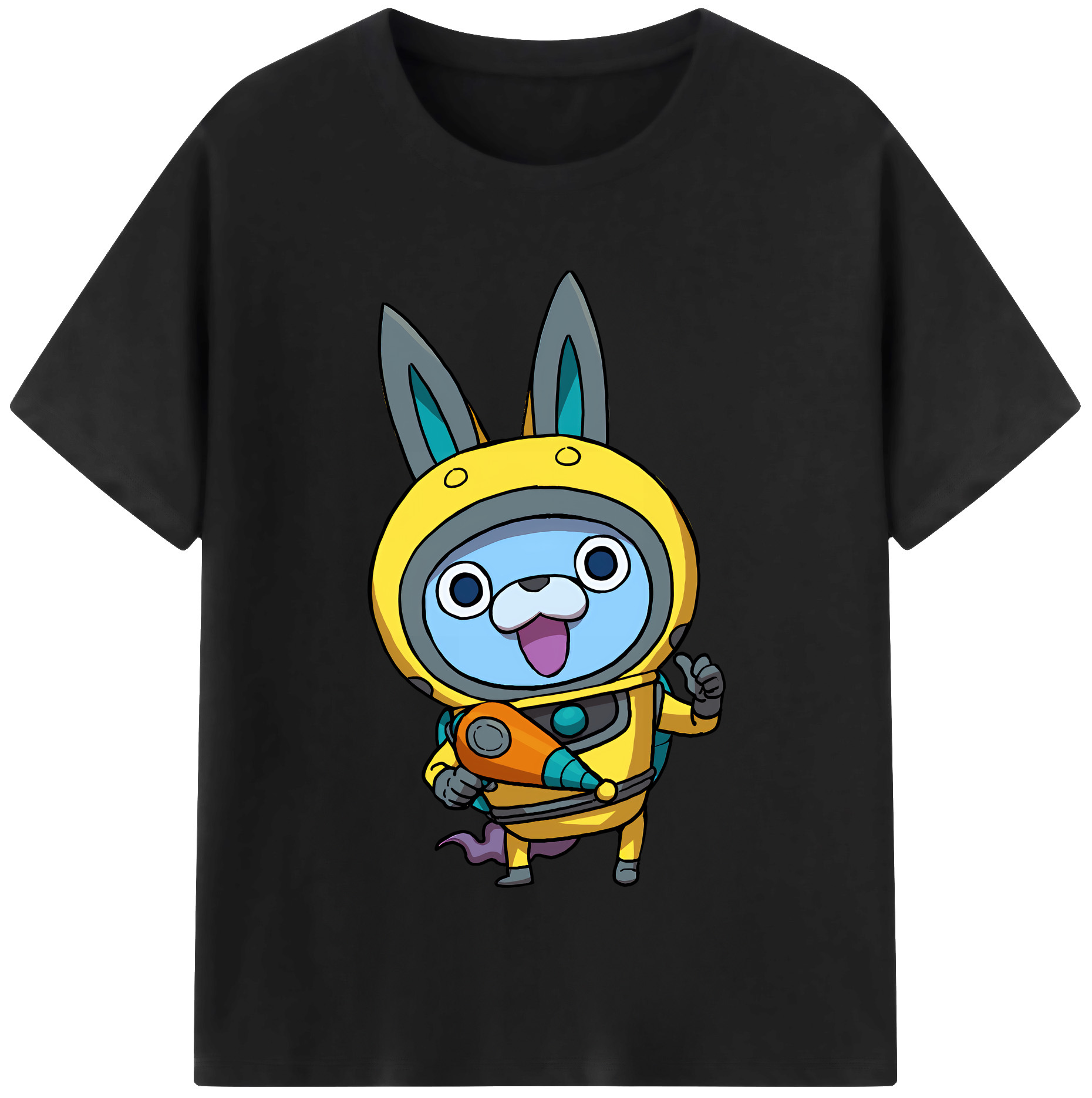 （画像用） 妖怪ウォッチ Yo-kai Watch 綿100％半袖Tシャツ（フロントプリント）