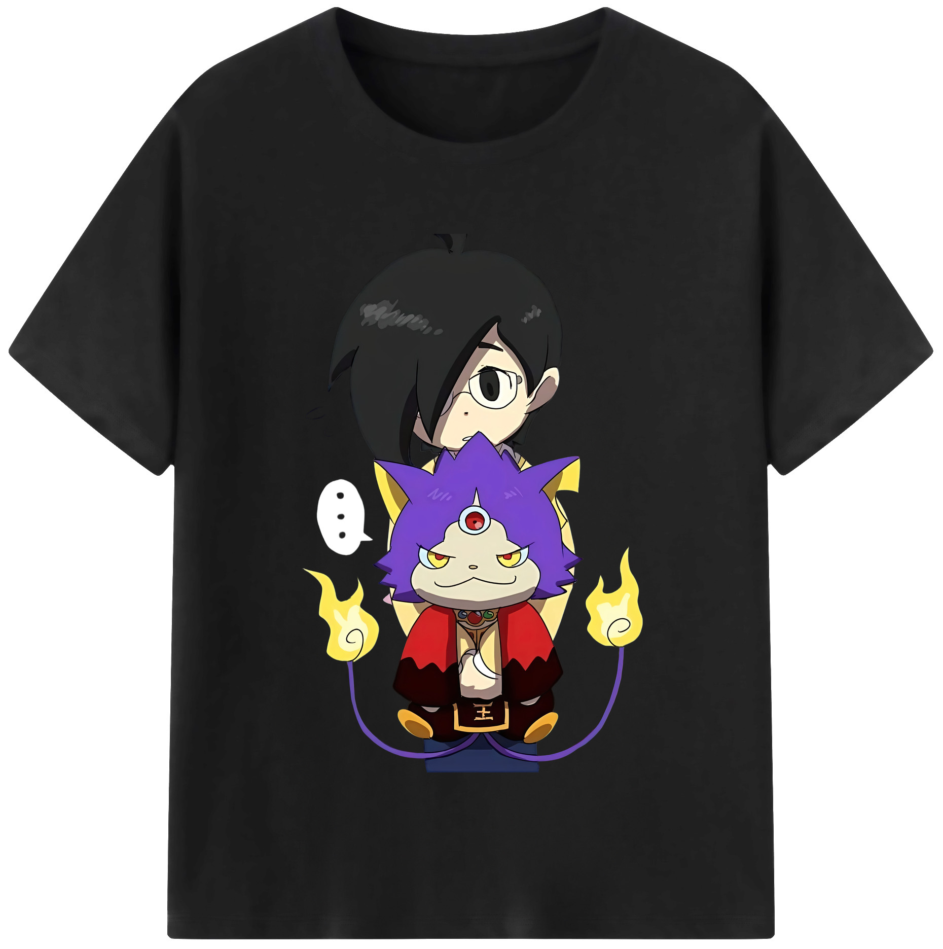 （画像用） 妖怪ウォッチ Yo-kai Watch 綿100％半袖Tシャツ（フロントプリント）