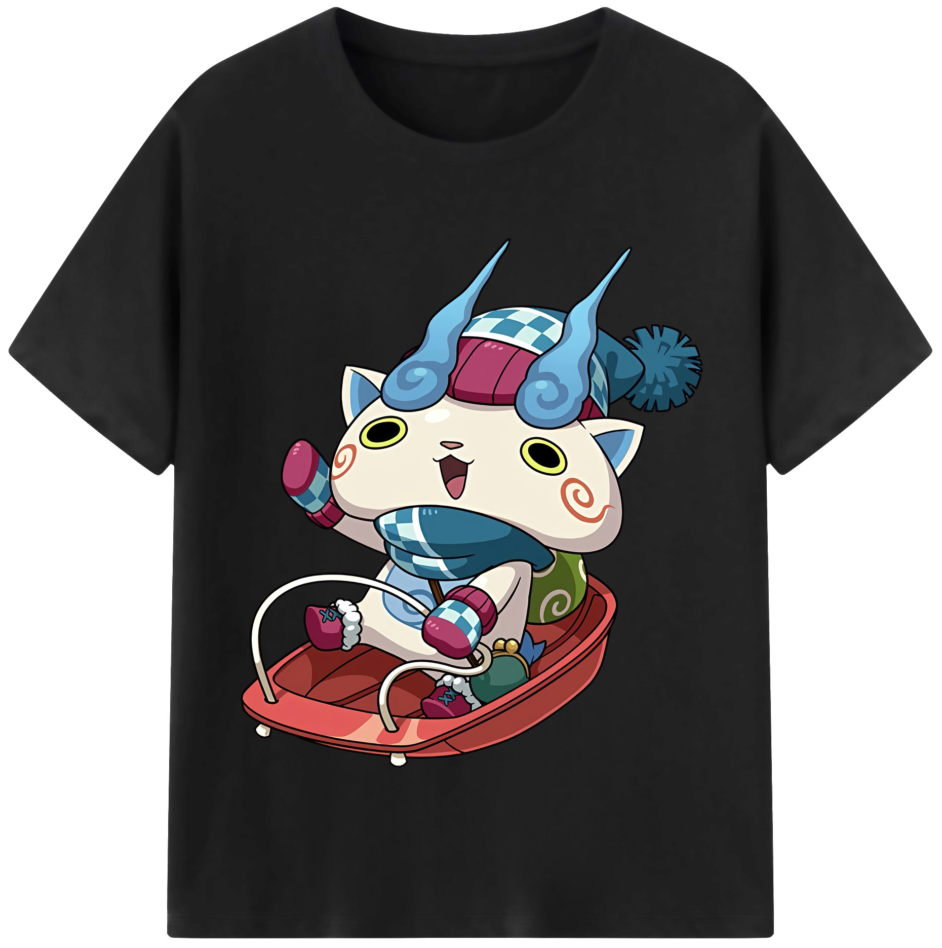 （画像用） 妖怪ウォッチ Yo-kai Watch 綿100％半袖Tシャツ（フロントプリント）