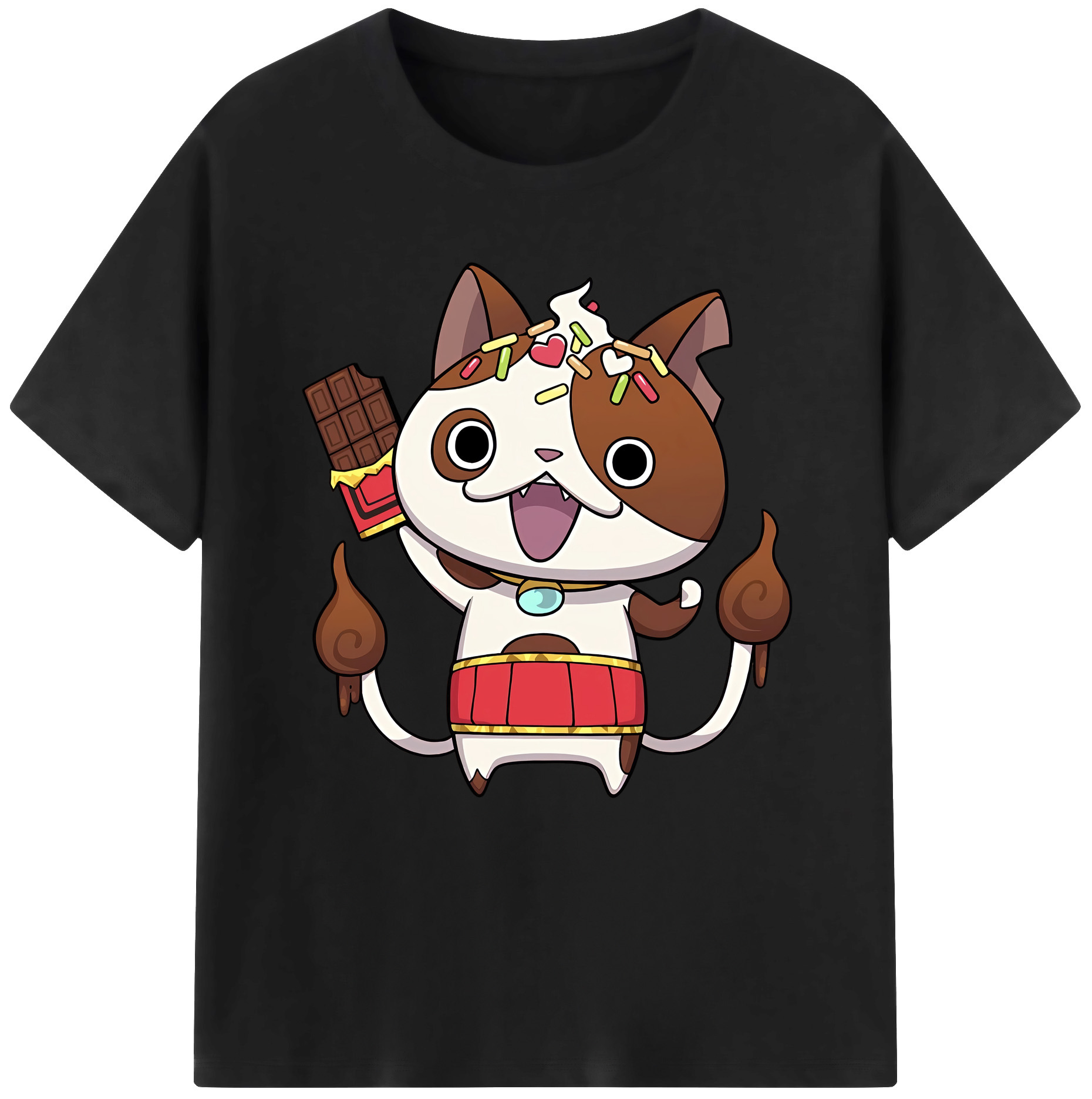 （画像用） 妖怪ウォッチ Yo-kai Watch 綿100％半袖Tシャツ（フロントプリント）