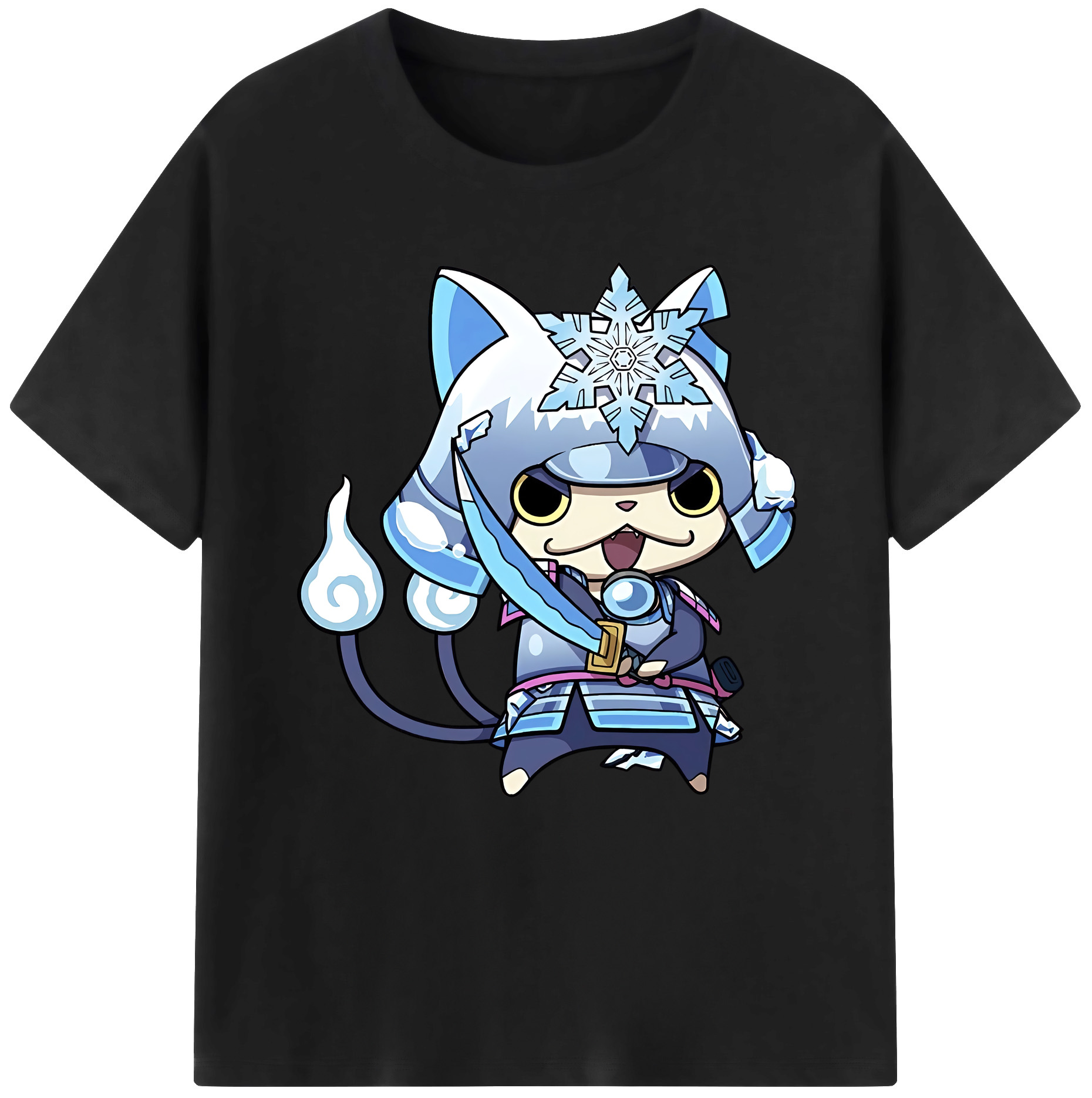 （画像用） 妖怪ウォッチ Yo-kai Watch 綿100％半袖Tシャツ（フロントプリント）