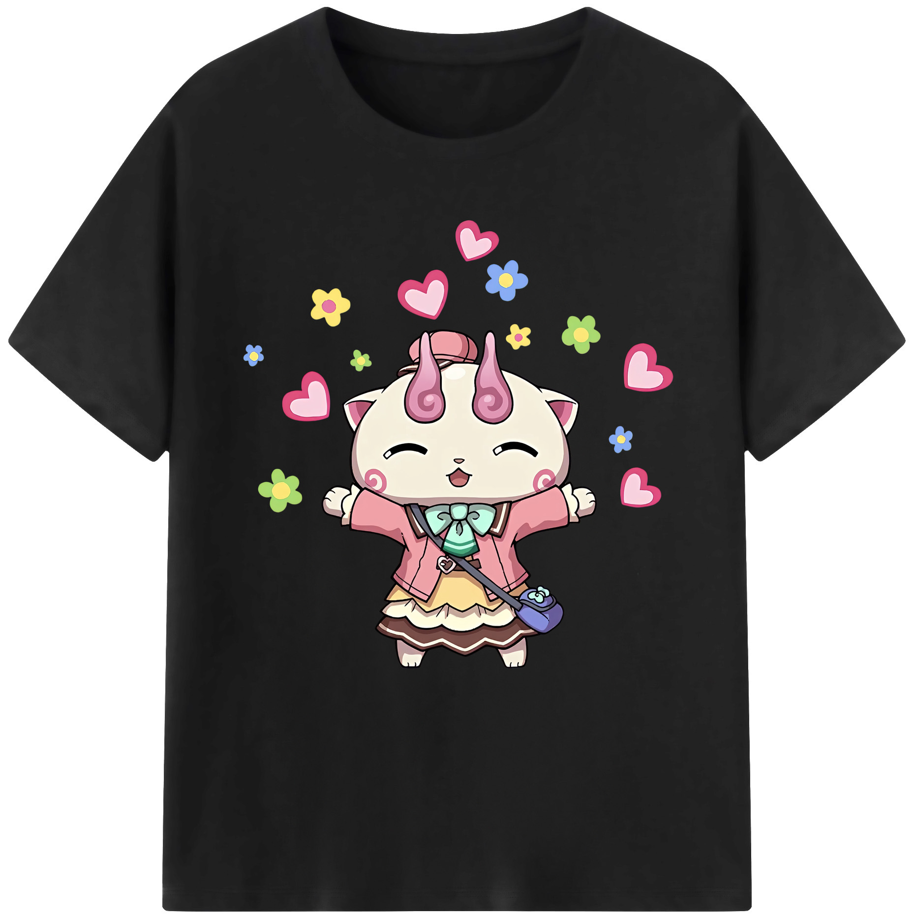 （画像用） 妖怪ウォッチ Yo-kai Watch 綿100％半袖Tシャツ（フロントプリント）