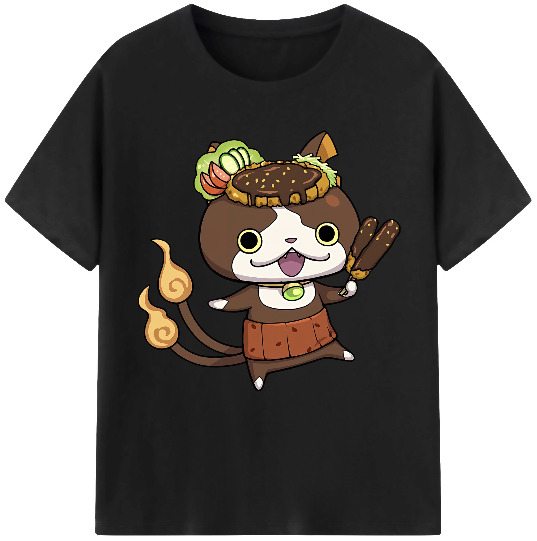 （画像用） 妖怪ウォッチ Yo-kai Watch 綿100％半袖Tシャツ（フロントプリント）
