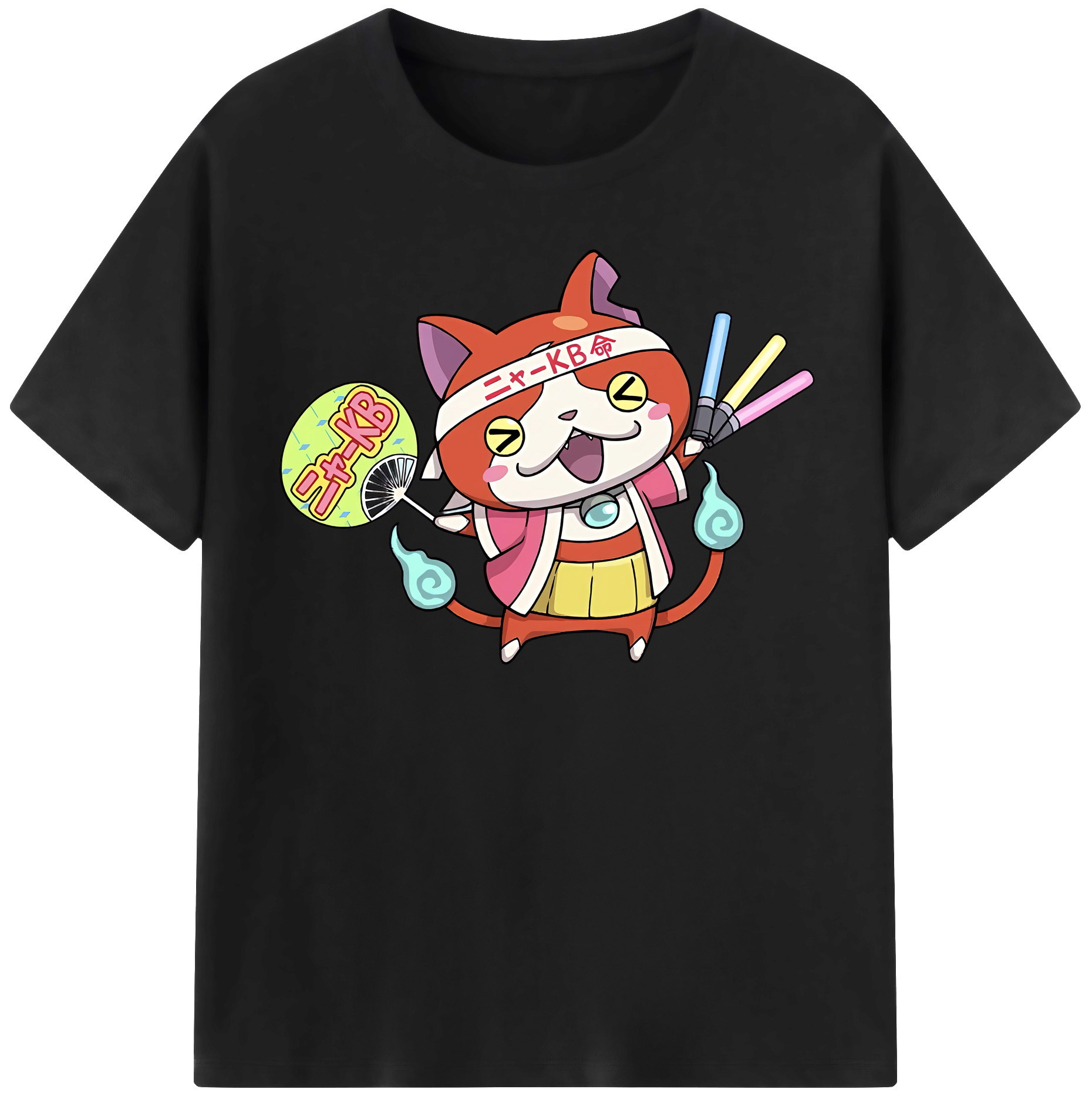 （画像用） 妖怪ウォッチ Yo-kai Watch 綿100％半袖Tシャツ（フロントプリント）