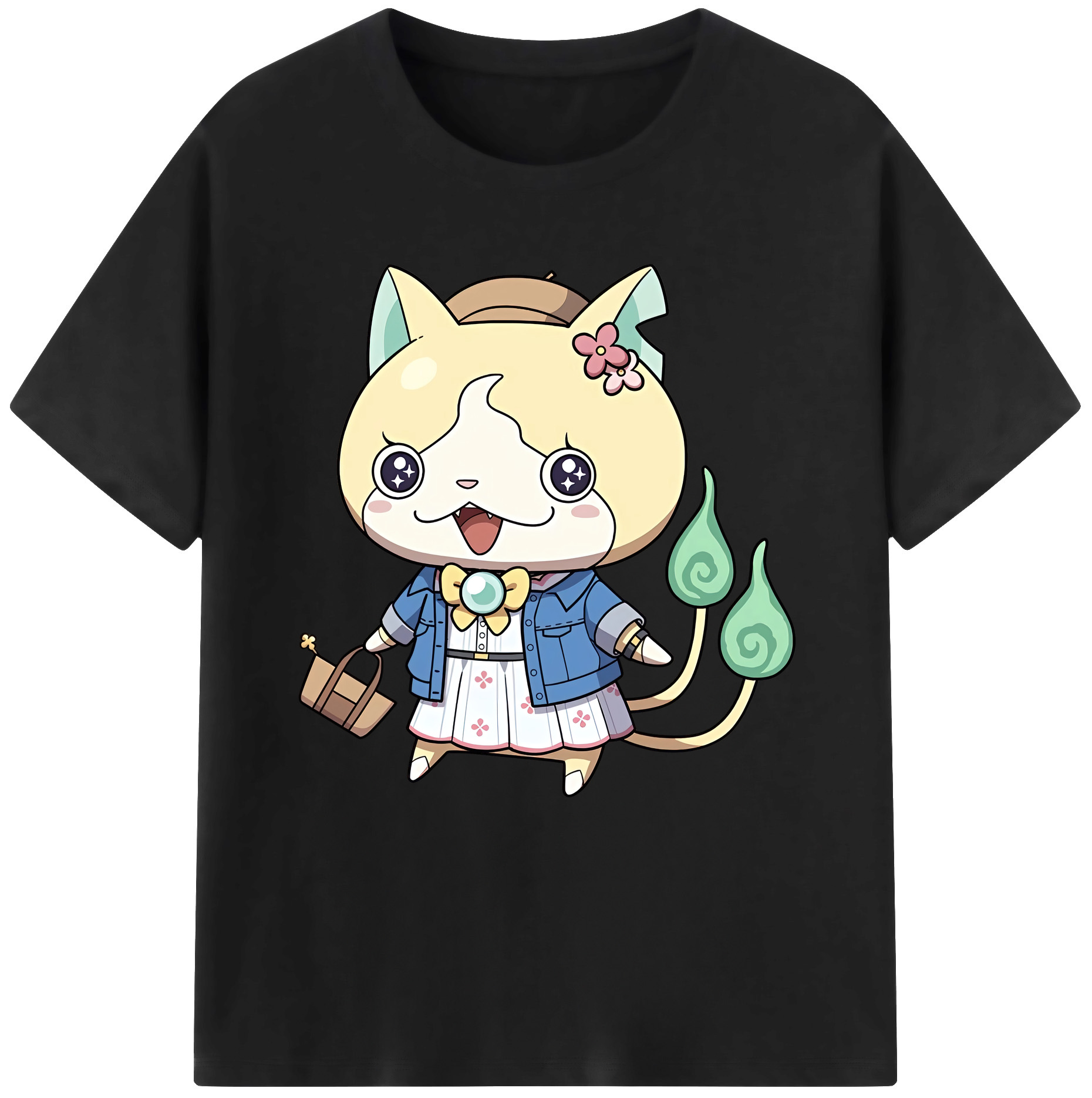 （画像用） 妖怪ウォッチ Yo-kai Watch 綿100％半袖Tシャツ（フロントプリント）