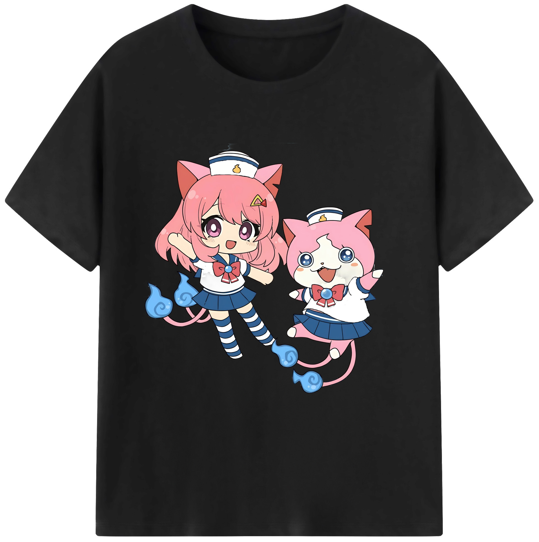（画像用） 妖怪ウォッチ Yo-kai Watch 綿100％半袖Tシャツ（フロントプリント）
