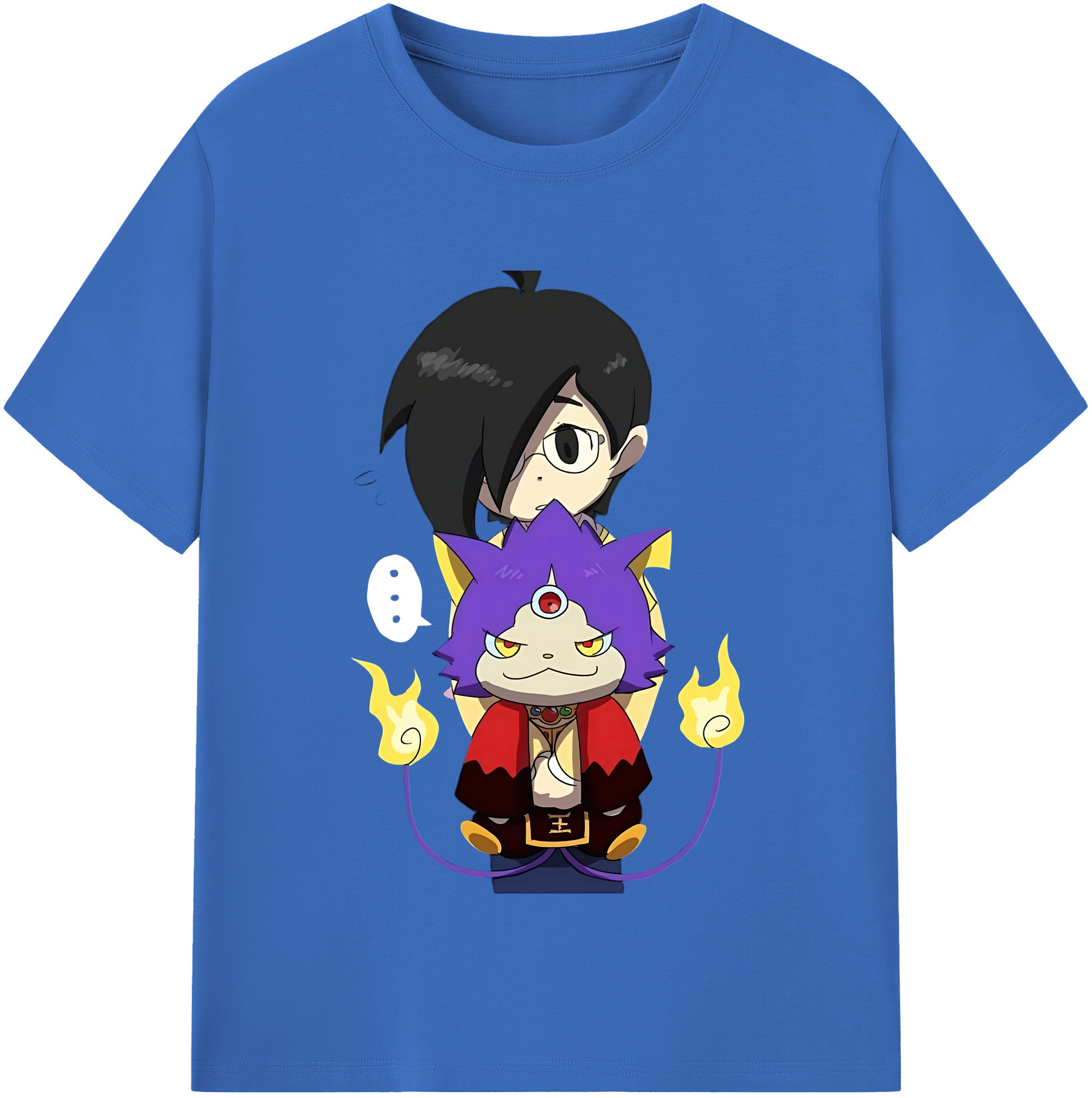 （画像用） 妖怪ウォッチ Yo-kai Watch 綿100％半袖Tシャツ（フロントプリント）