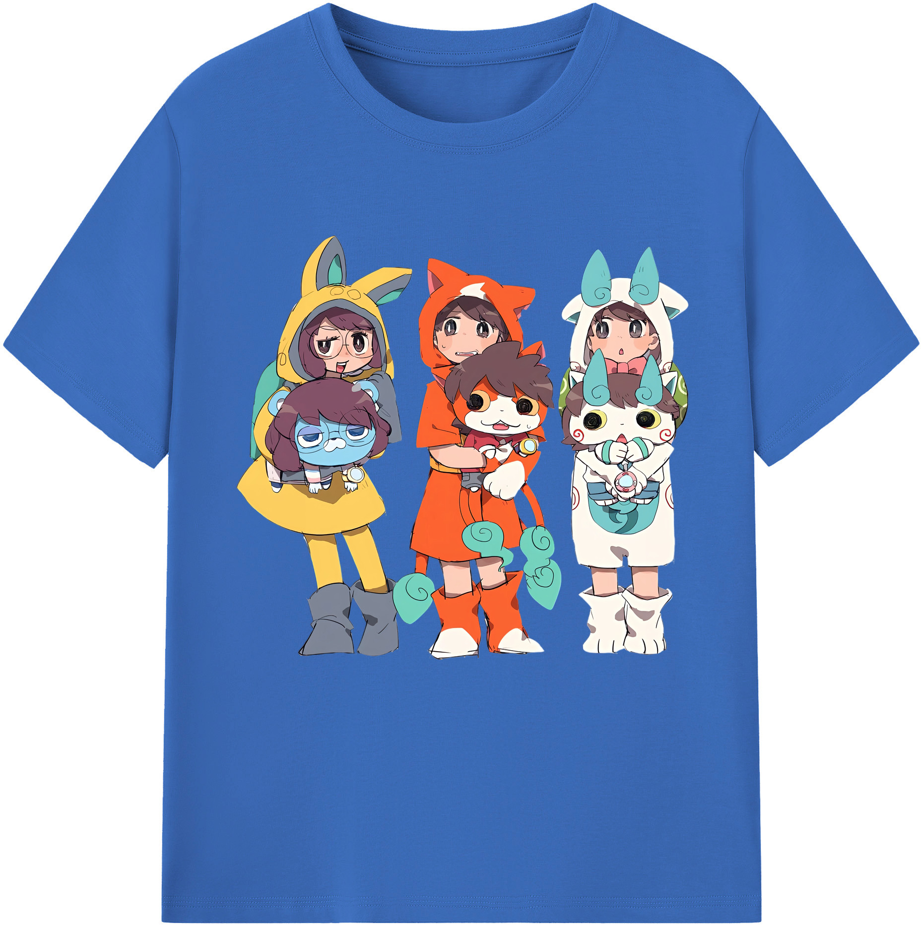 （画像用） 妖怪ウォッチ Yo-kai Watch 綿100％半袖Tシャツ（フロントプリント）