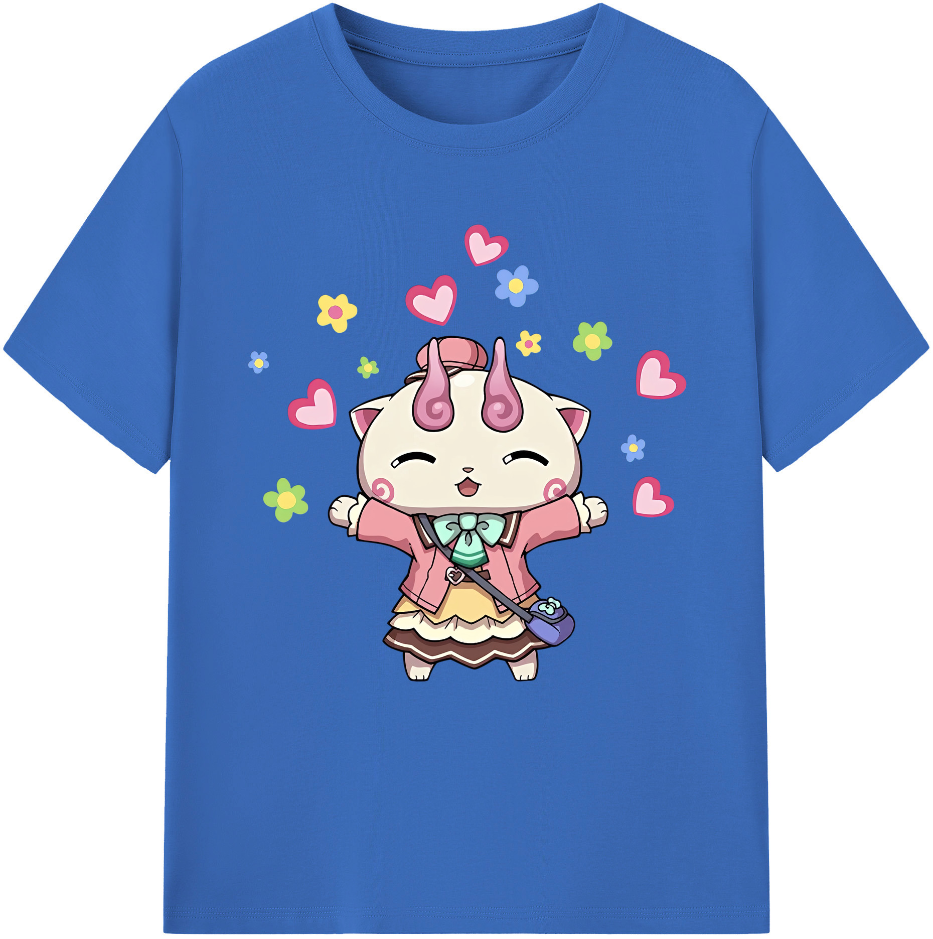 （画像用） 妖怪ウォッチ Yo-kai Watch 綿100％半袖Tシャツ（フロントプリント）