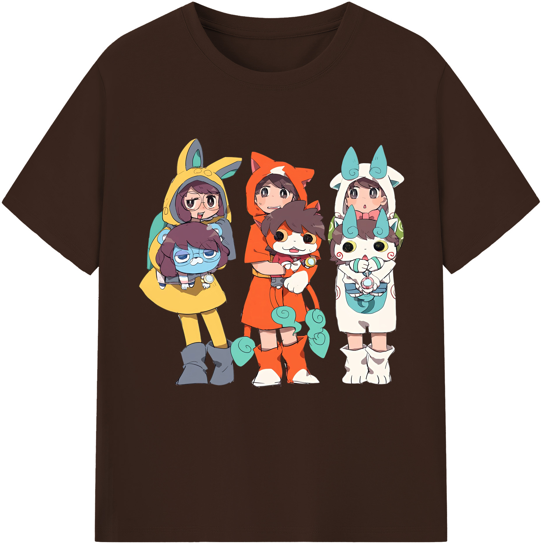 （画像用） 妖怪ウォッチ Yo-kai Watch 綿100％半袖Tシャツ（フロントプリント）