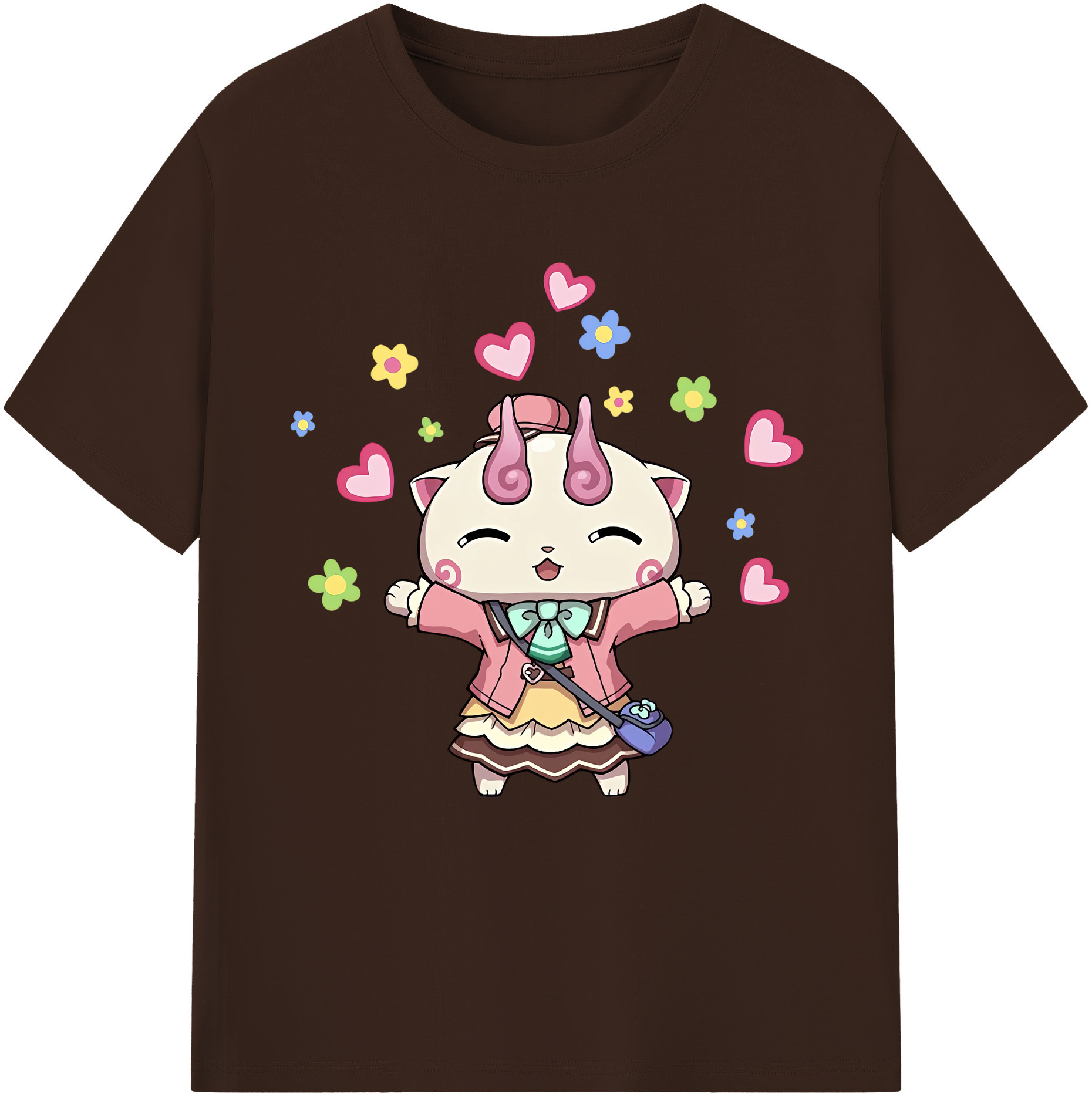 （画像用） 妖怪ウォッチ Yo-kai Watch 綿100％半袖Tシャツ（フロントプリント）