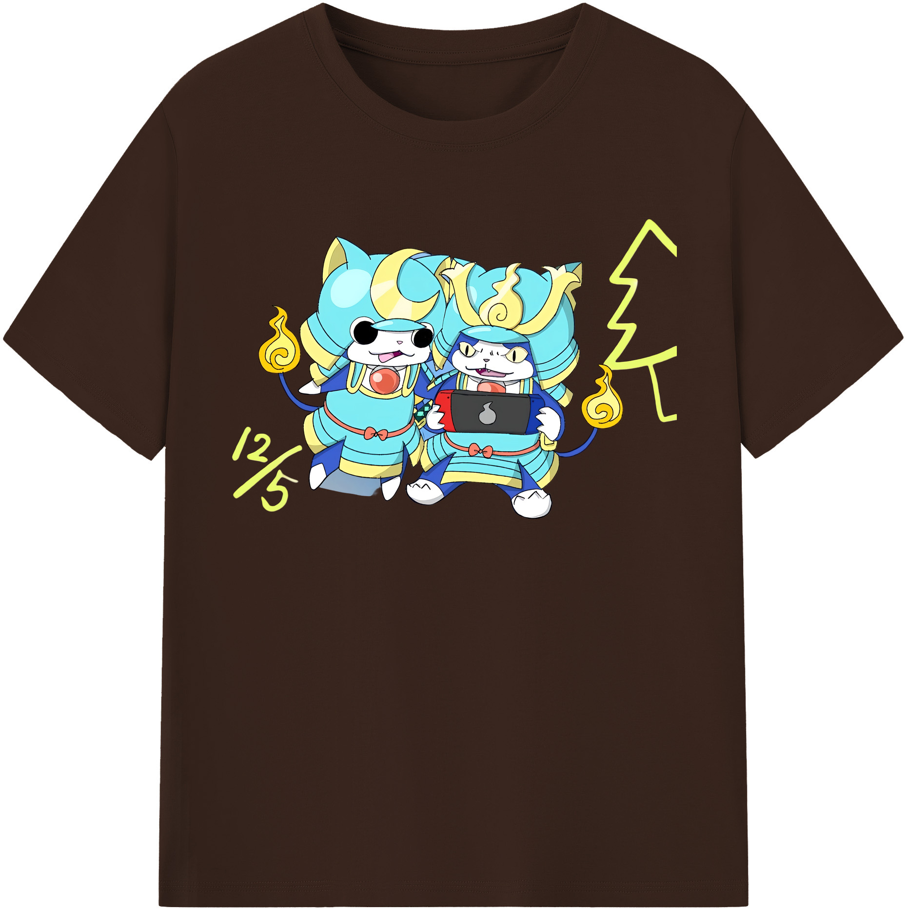 （画像用） 妖怪ウォッチ Yo-kai Watch 綿100％半袖Tシャツ（フロントプリント）