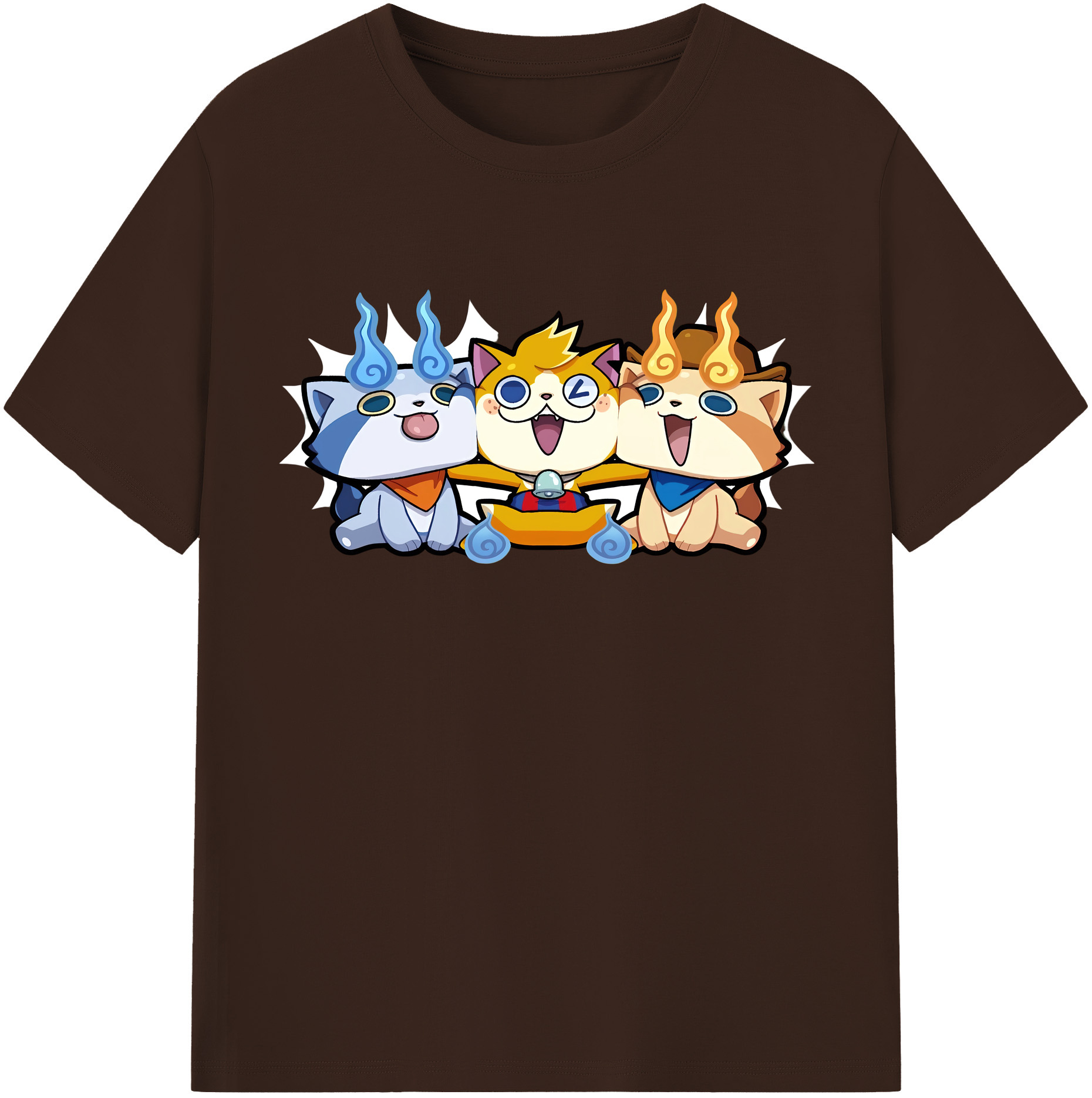 （画像用） 妖怪ウォッチ Yo-kai Watch 綿100％半袖Tシャツ（フロントプリント）