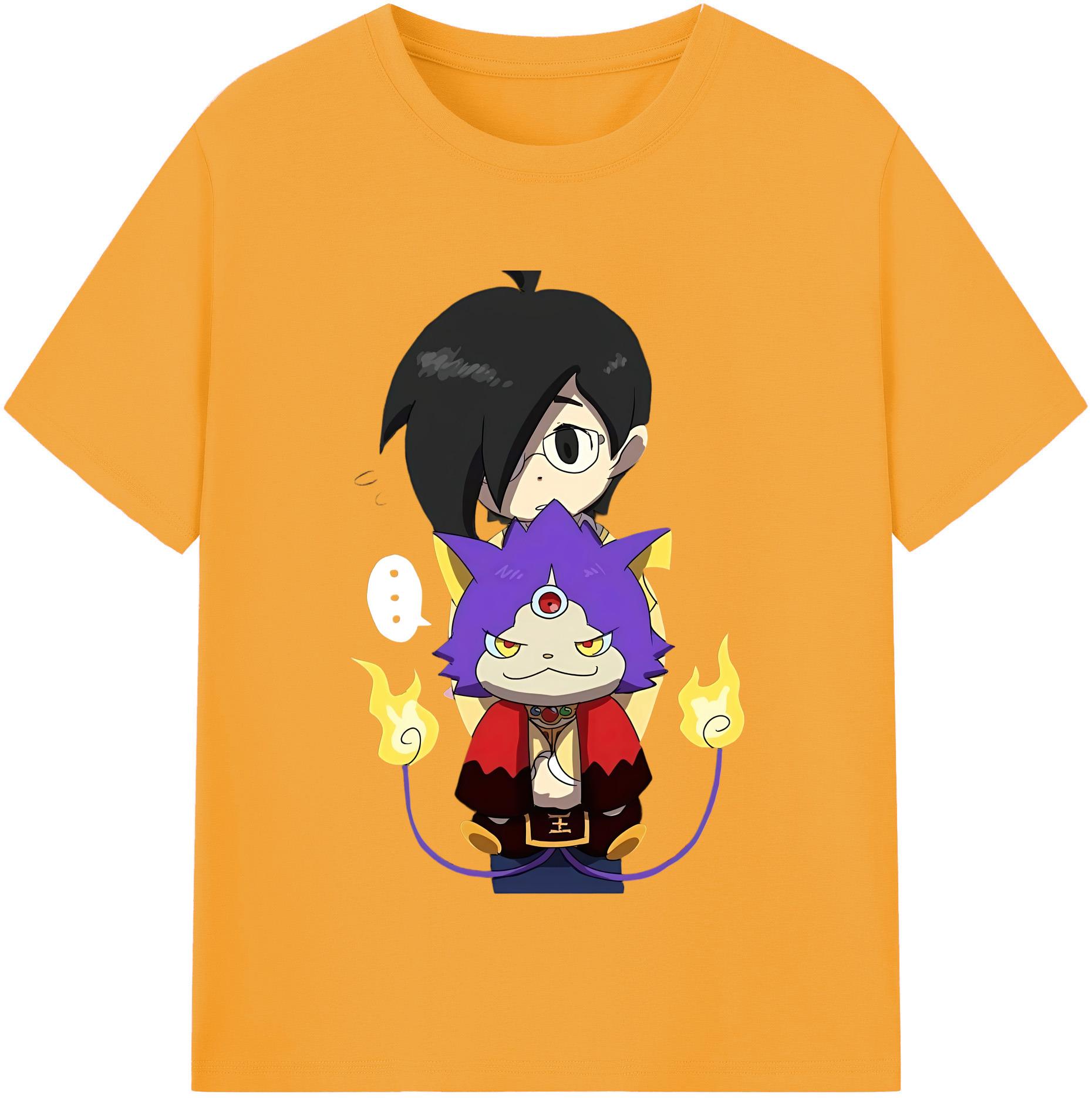 （画像用） 妖怪ウォッチ Yo-kai Watch 綿100％半袖Tシャツ（フロントプリント）