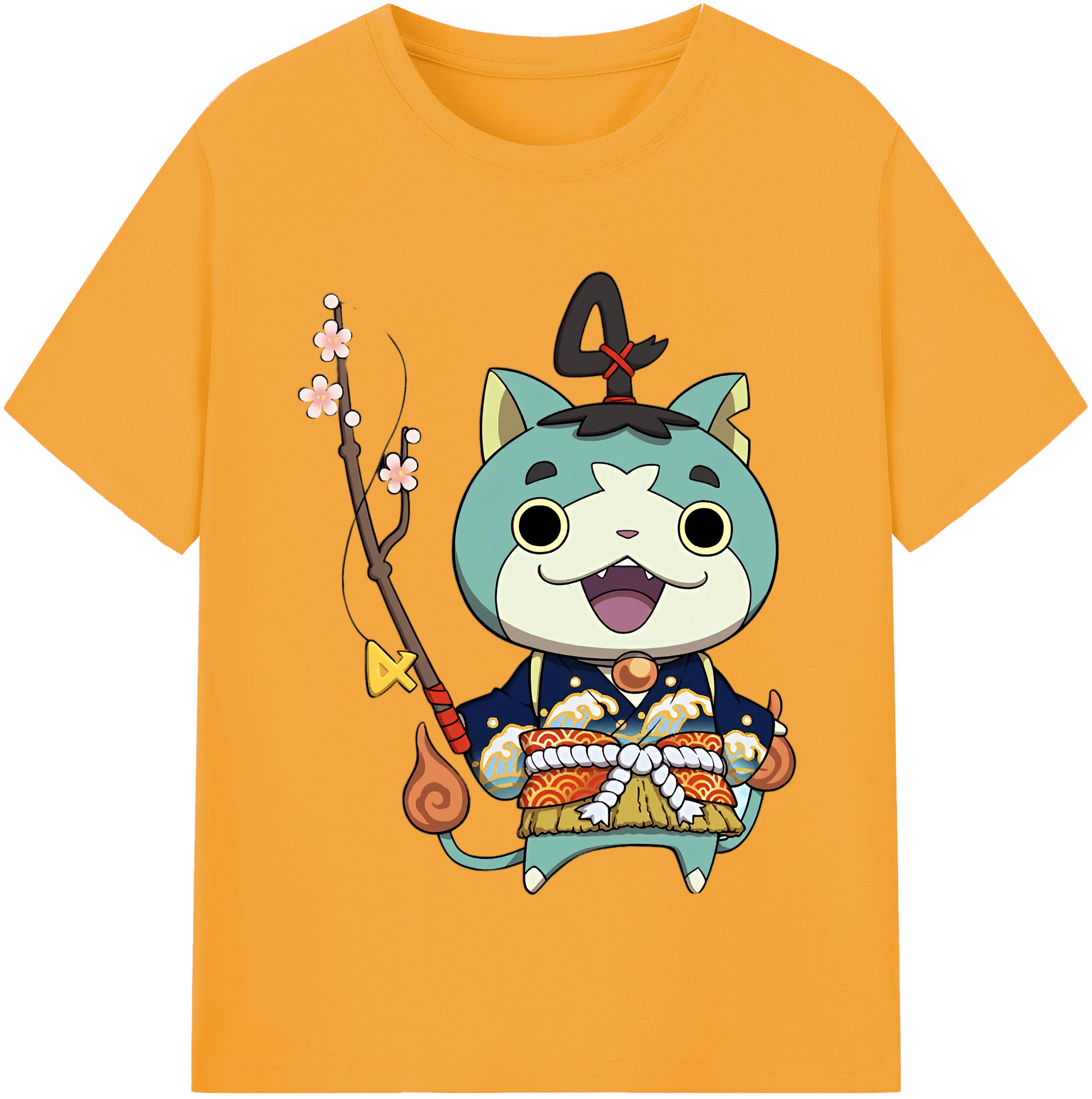 （画像用） 妖怪ウォッチ Yo-kai Watch 綿100％半袖Tシャツ（フロントプリント）