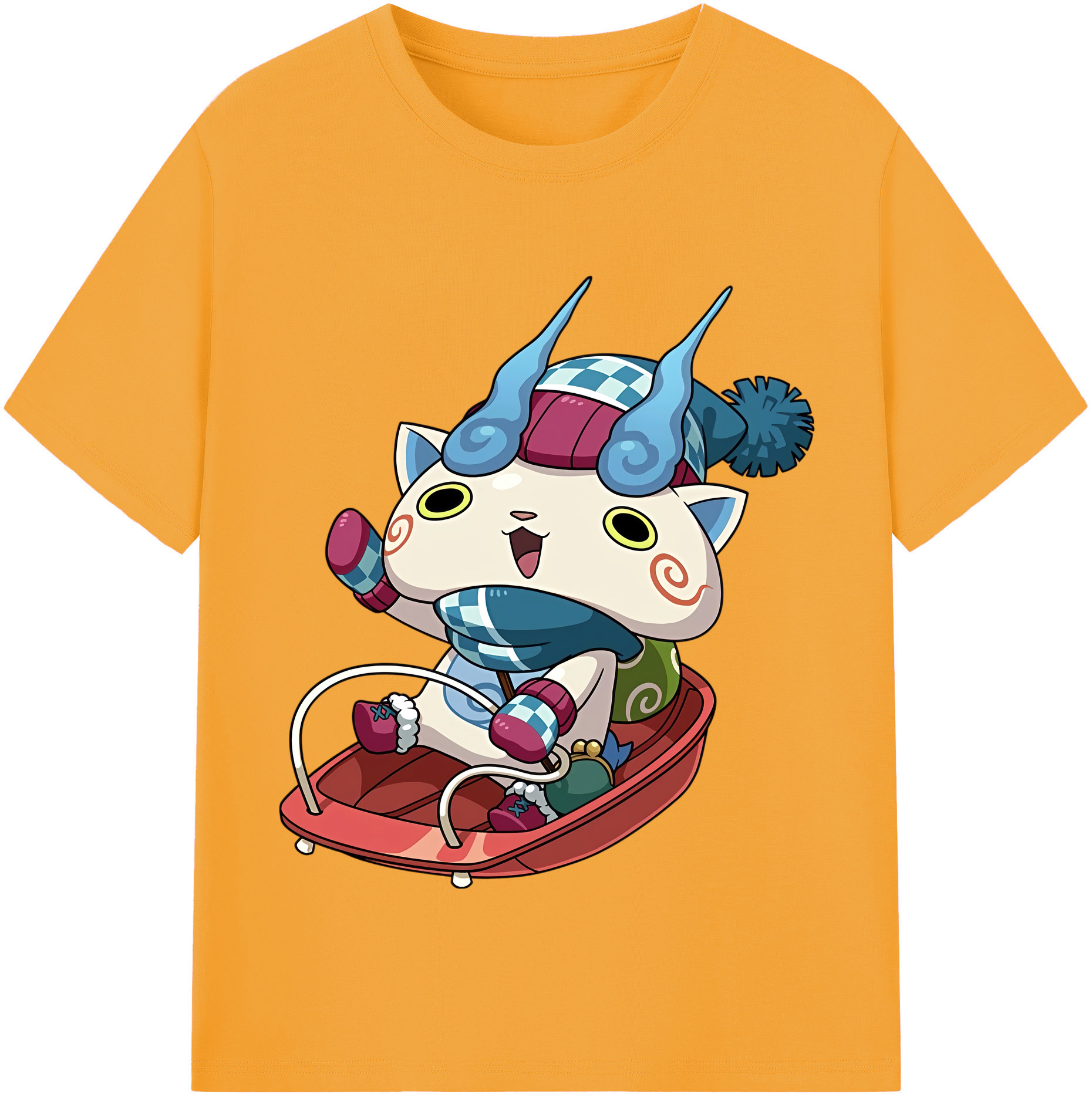 （画像用） 妖怪ウォッチ Yo-kai Watch 綿100％半袖Tシャツ（フロントプリント）