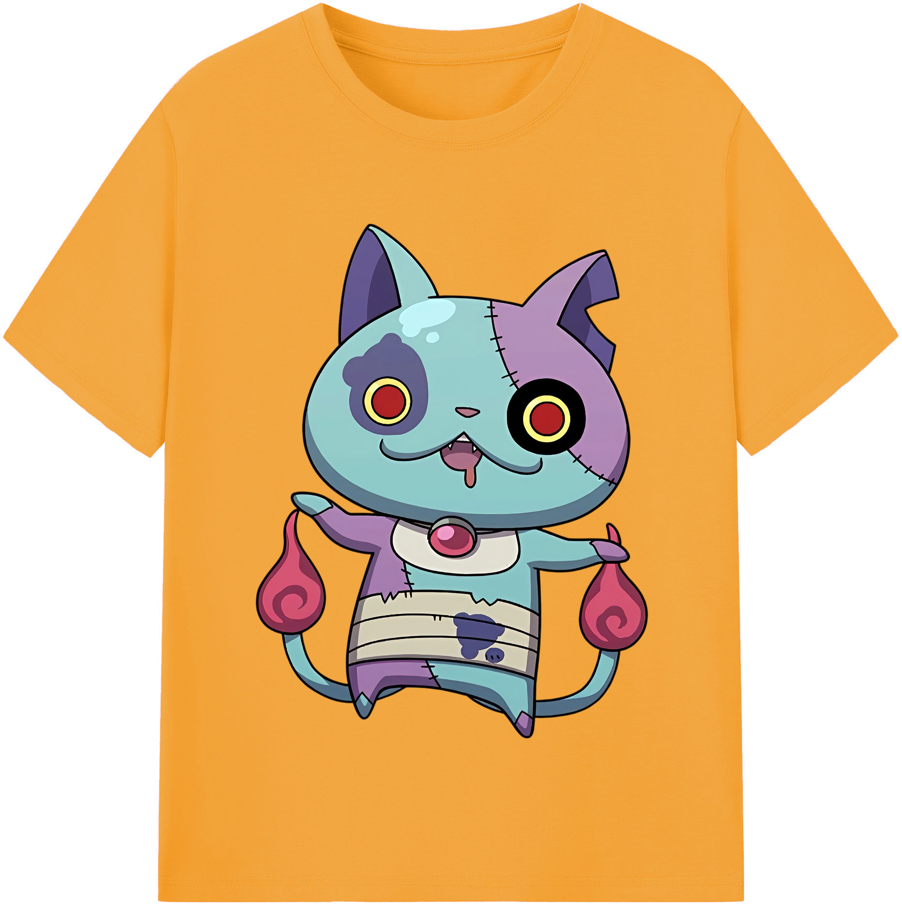 （画像用） 妖怪ウォッチ Yo-kai Watch 綿100％半袖Tシャツ（フロントプリント）