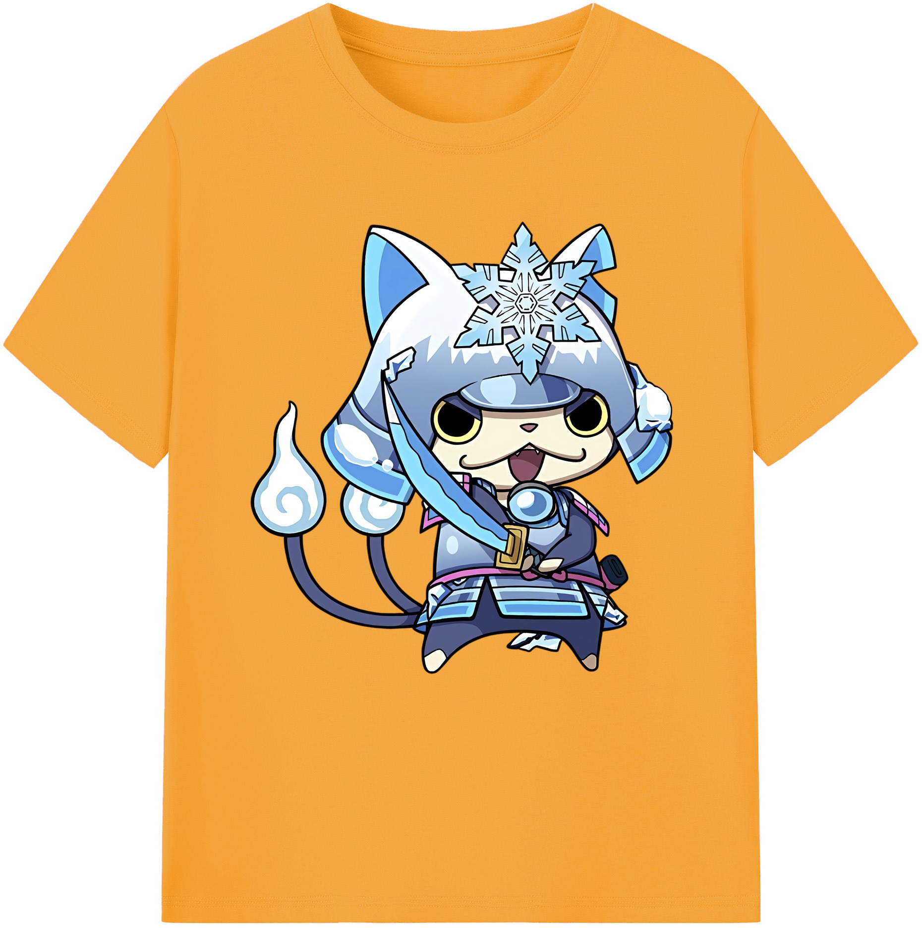（画像用） 妖怪ウォッチ Yo-kai Watch 綿100％半袖Tシャツ（フロントプリント）
