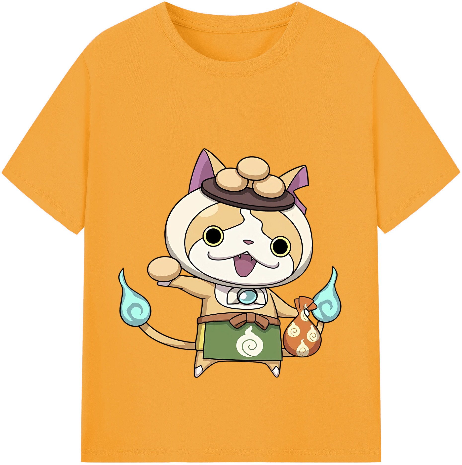 （画像用） 妖怪ウォッチ Yo-kai Watch 綿100％半袖Tシャツ（フロントプリント）
