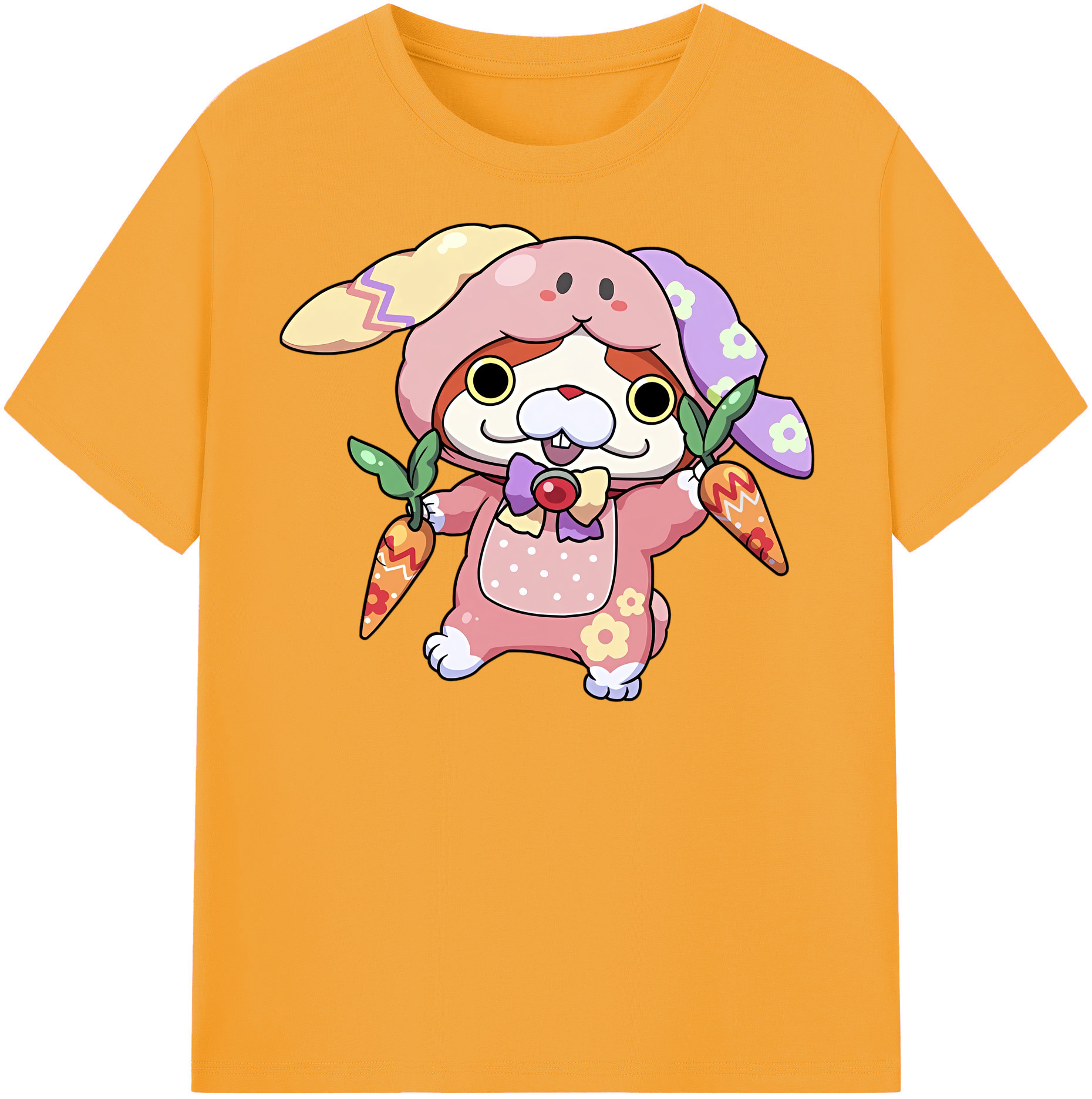 （画像用） 妖怪ウォッチ Yo-kai Watch 綿100％半袖Tシャツ（フロントプリント）