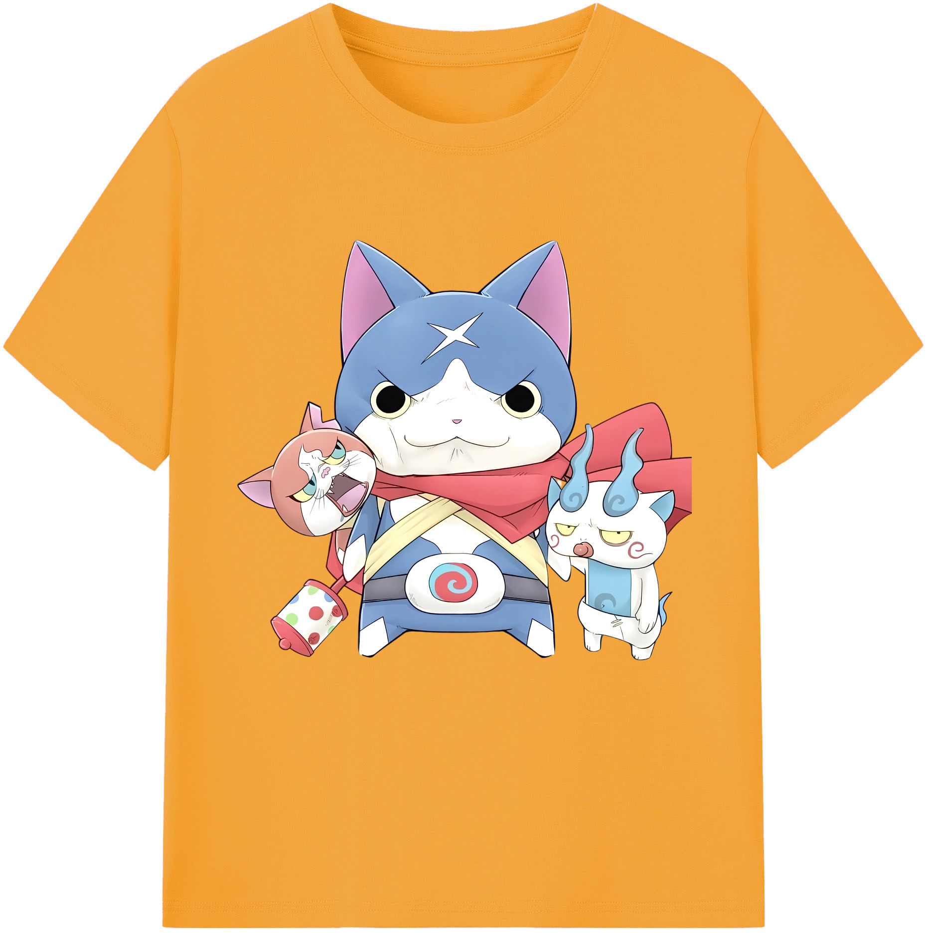 （画像用） 妖怪ウォッチ Yo-kai Watch 綿100％半袖Tシャツ（フロントプリント）