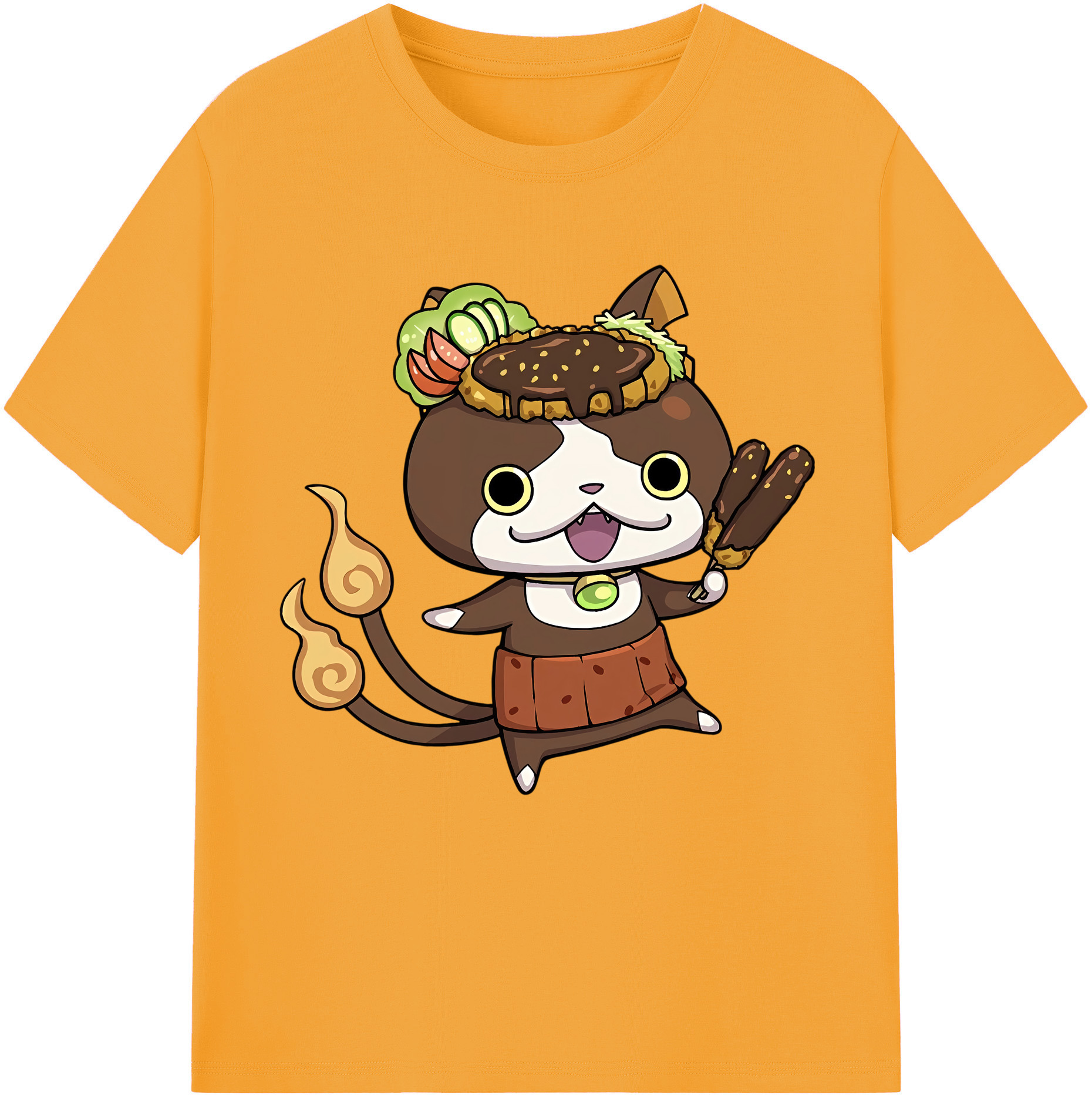 （画像用） 妖怪ウォッチ Yo-kai Watch 綿100％半袖Tシャツ（フロントプリント）