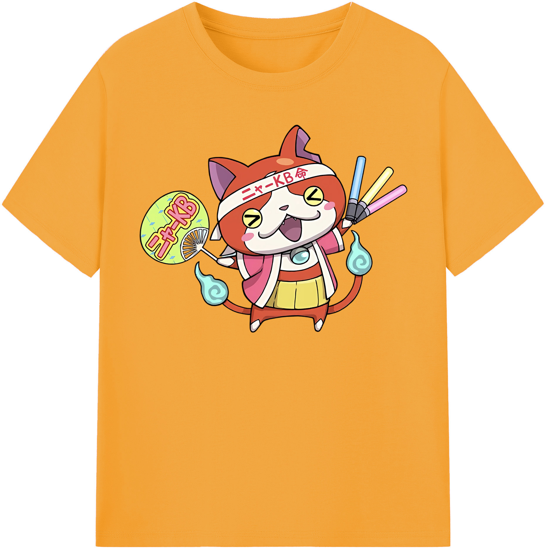 （画像用） 妖怪ウォッチ Yo-kai Watch 綿100％半袖Tシャツ（フロントプリント）