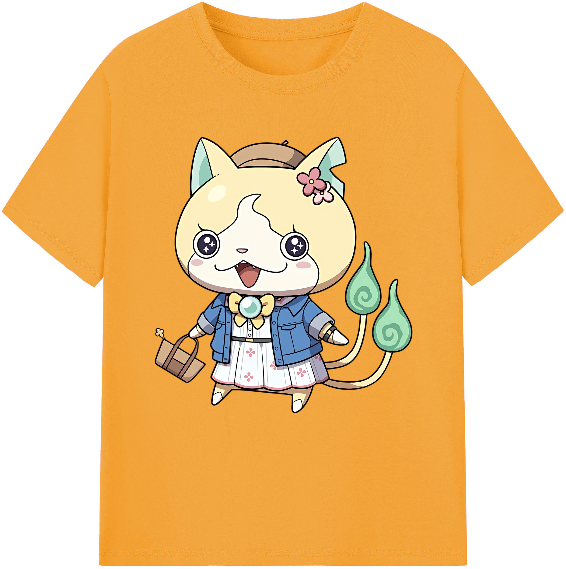 （画像用） 妖怪ウォッチ Yo-kai Watch 綿100％半袖Tシャツ（フロントプリント）