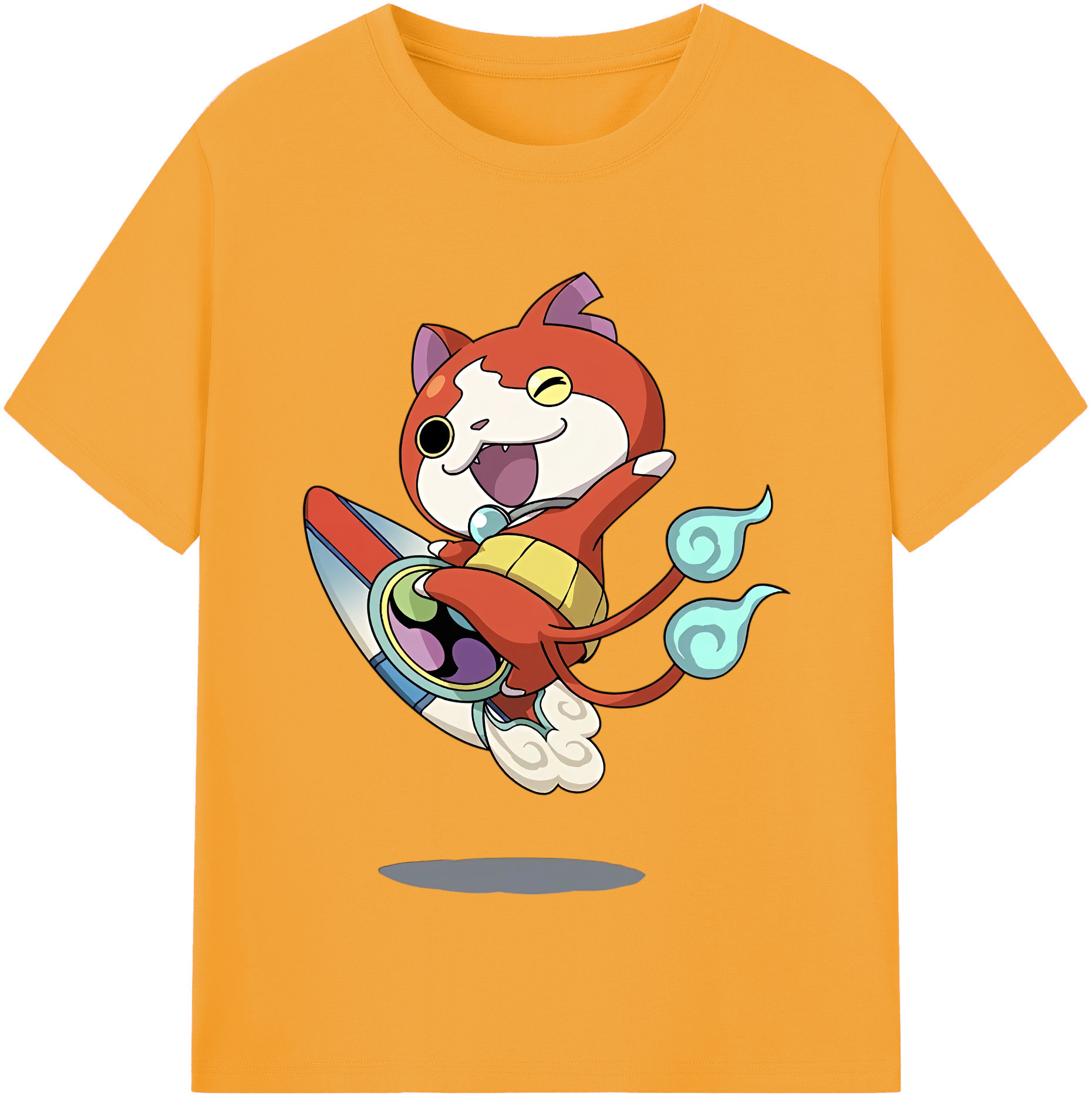 （画像用） 妖怪ウォッチ Yo-kai Watch 綿100％半袖Tシャツ（フロントプリント）