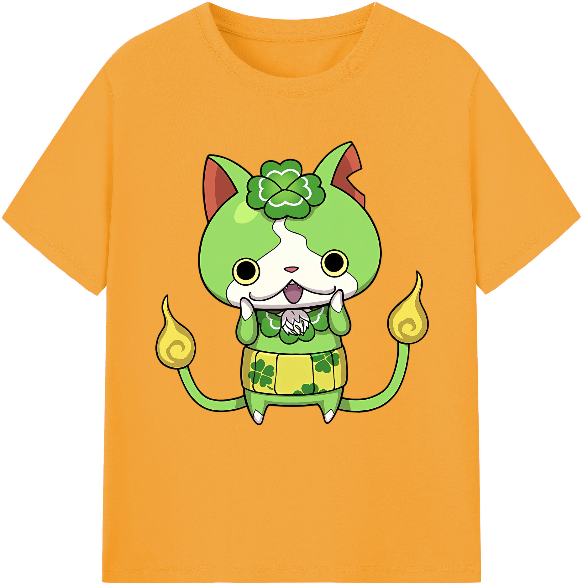 （画像用） 妖怪ウォッチ Yo-kai Watch 綿100％半袖Tシャツ（フロントプリント）
