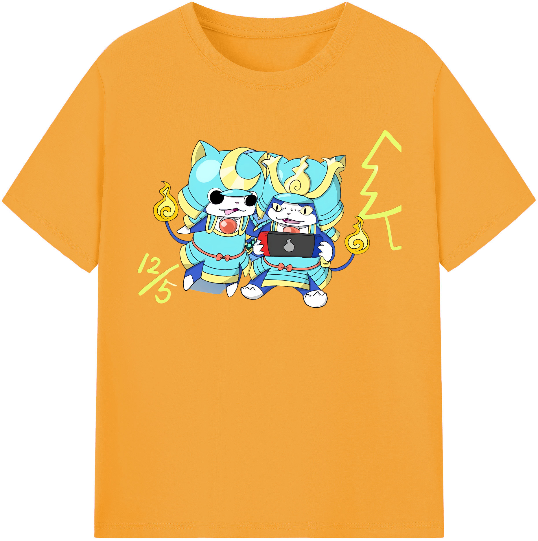 （画像用） 妖怪ウォッチ Yo-kai Watch 綿100％半袖Tシャツ（フロントプリント）