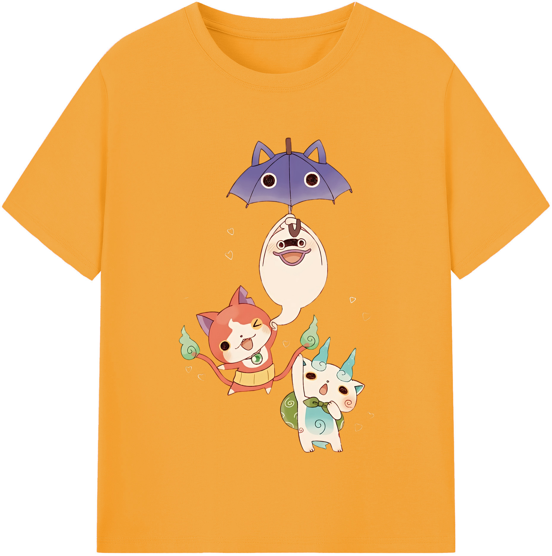 （画像用） 妖怪ウォッチ Yo-kai Watch 綿100％半袖Tシャツ（フロントプリント）