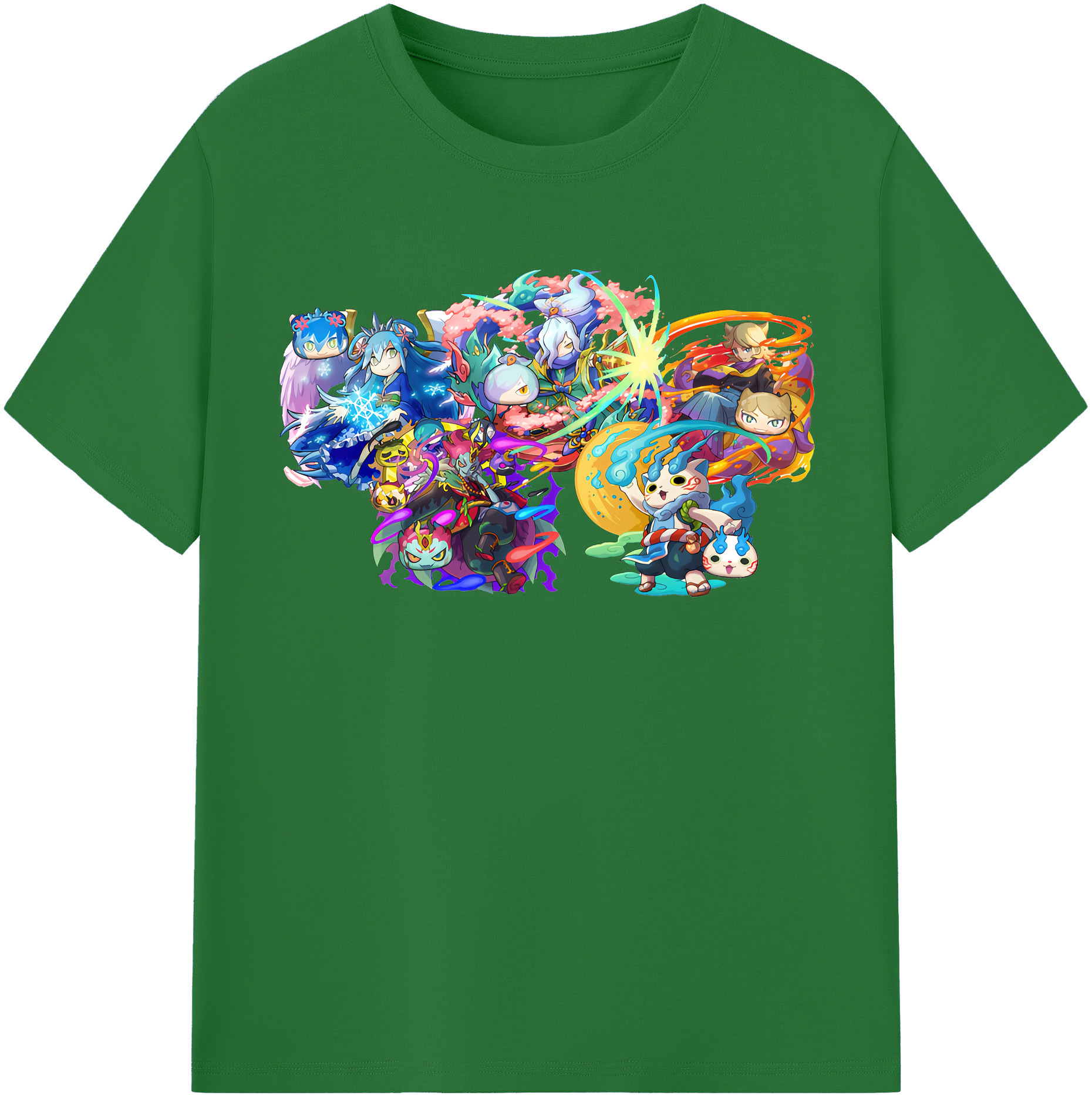 （画像用） 妖怪ウォッチ Yo-kai Watch 綿100％半袖Tシャツ（フロントプリント）