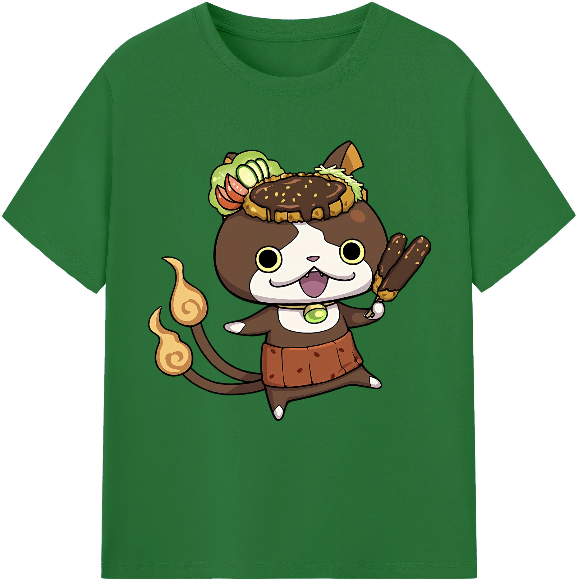 （画像用） 妖怪ウォッチ Yo-kai Watch 綿100％半袖Tシャツ（フロントプリント）