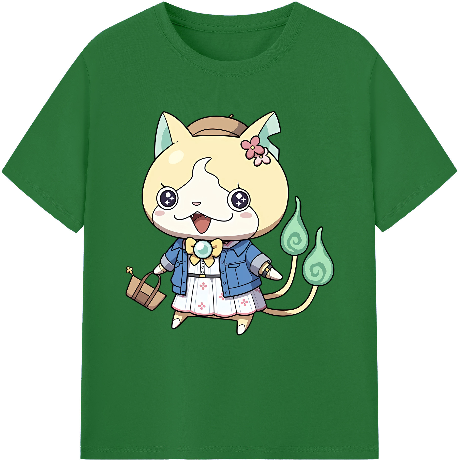 （画像用） 妖怪ウォッチ Yo-kai Watch 綿100％半袖Tシャツ（フロントプリント）