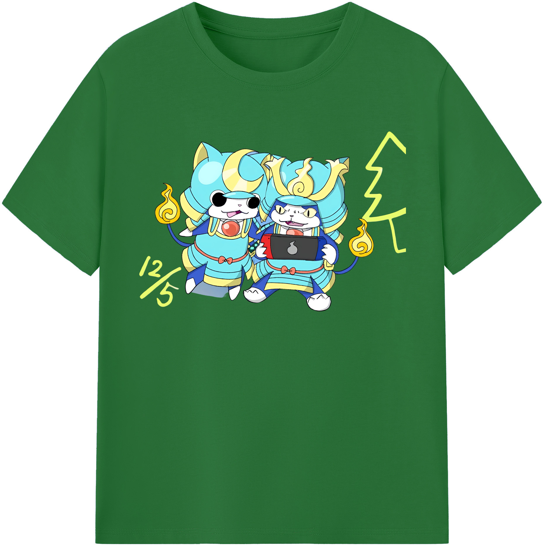 （画像用） 妖怪ウォッチ Yo-kai Watch 綿100％半袖Tシャツ（フロントプリント）