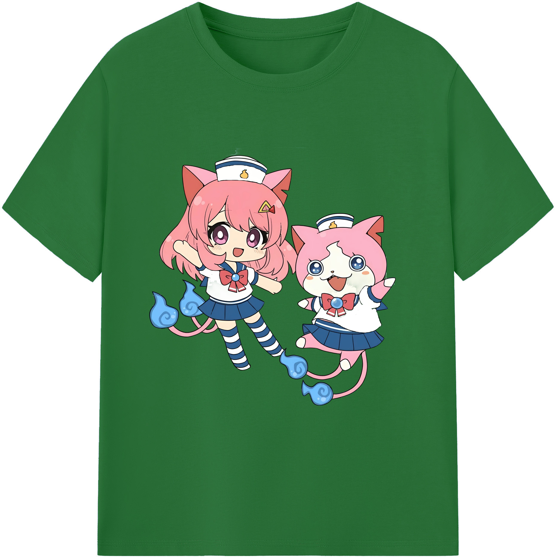 （画像用） 妖怪ウォッチ Yo-kai Watch 綿100％半袖Tシャツ（フロントプリント）