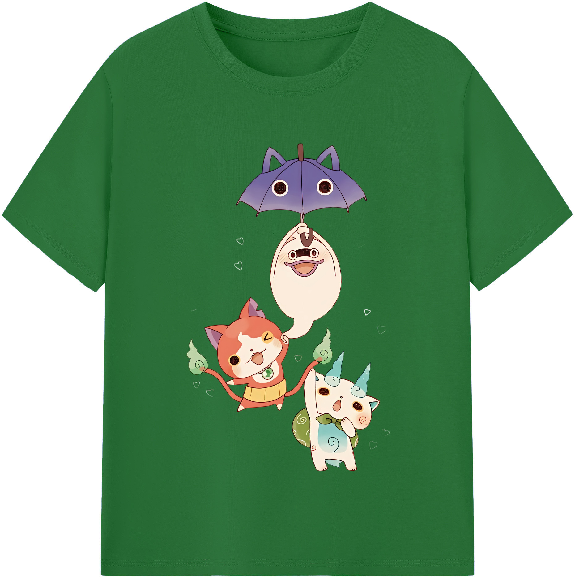 （画像用） 妖怪ウォッチ Yo-kai Watch 綿100％半袖Tシャツ（フロントプリント）