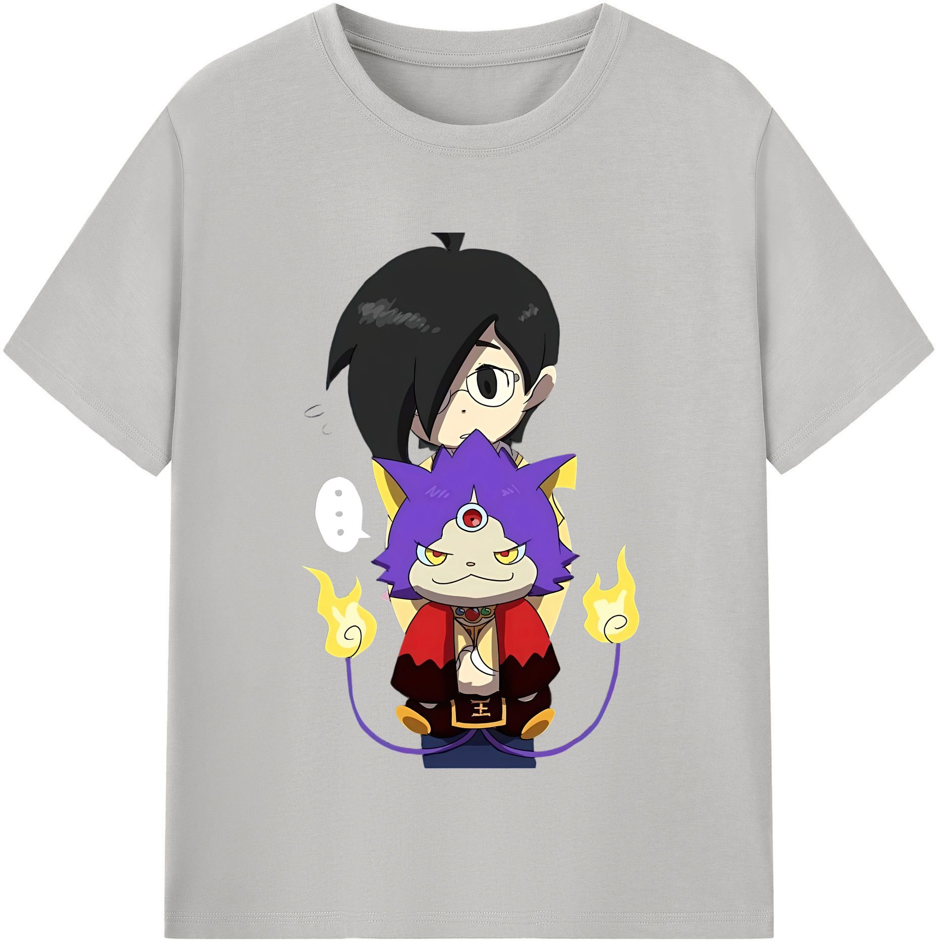 （画像用） 妖怪ウォッチ Yo-kai Watch 綿100％半袖Tシャツ（フロントプリント）