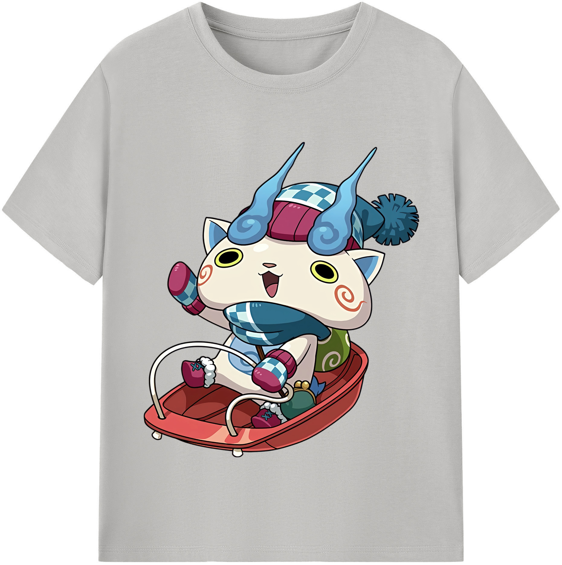 （画像用） 妖怪ウォッチ Yo-kai Watch 綿100％半袖Tシャツ（フロントプリント）