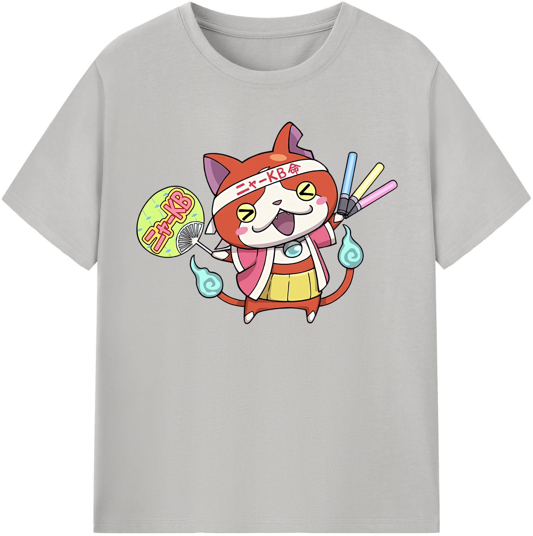 （画像用） 妖怪ウォッチ Yo-kai Watch 綿100％半袖Tシャツ（フロントプリント）